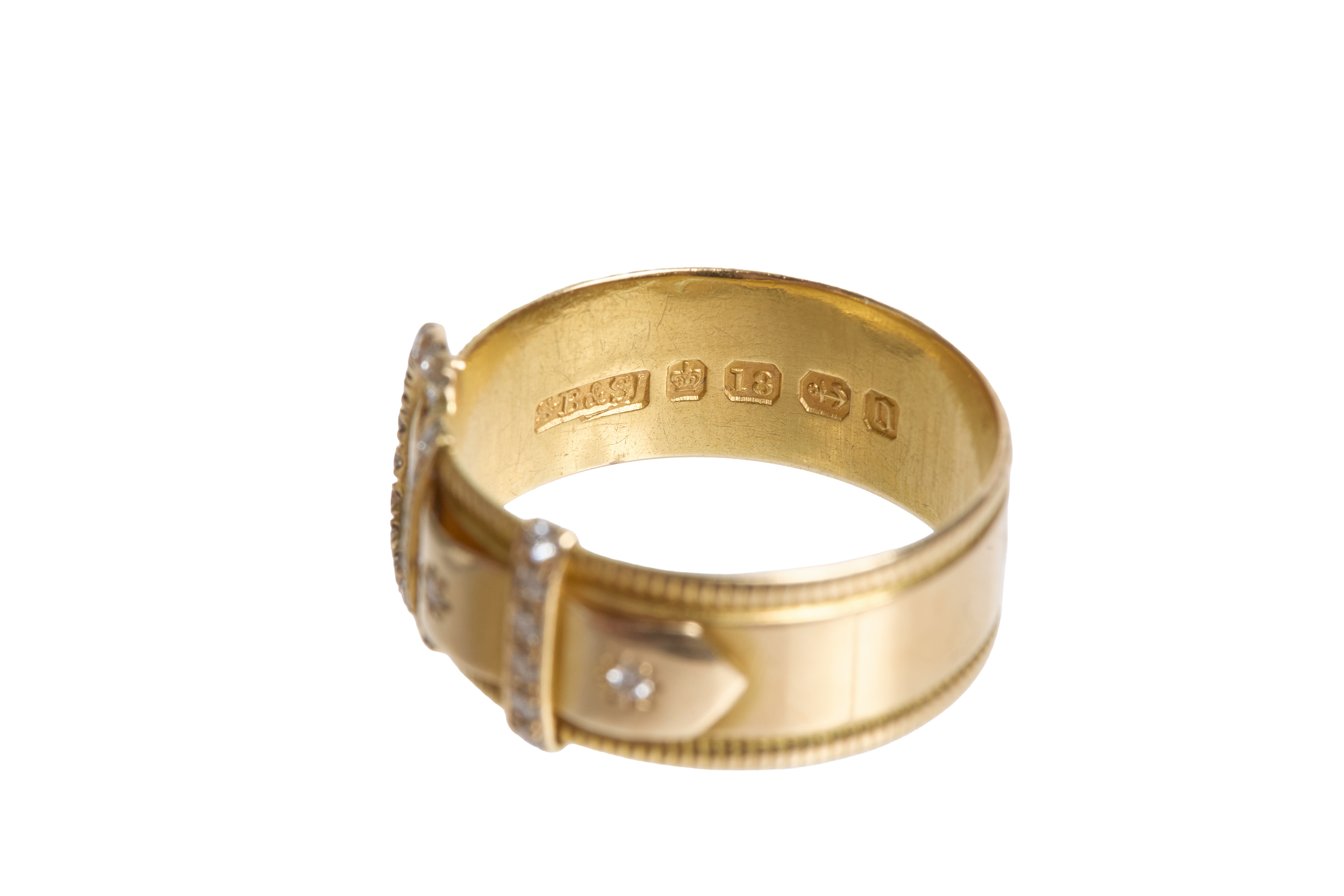 Buckle Ring gold Antique Diamond 0738.png