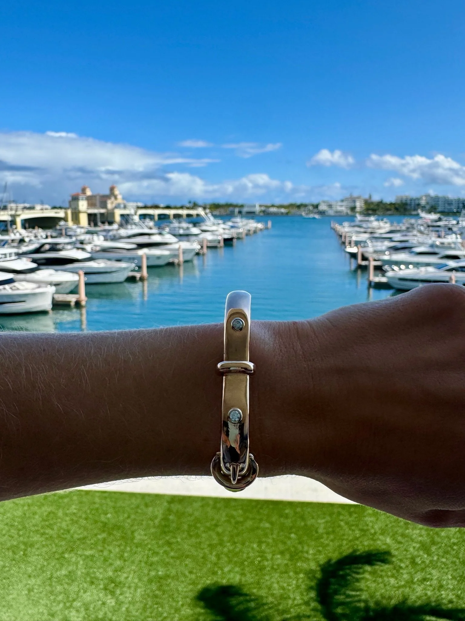 Antique 15KT and Diamond Buckle Bangle.jpeg