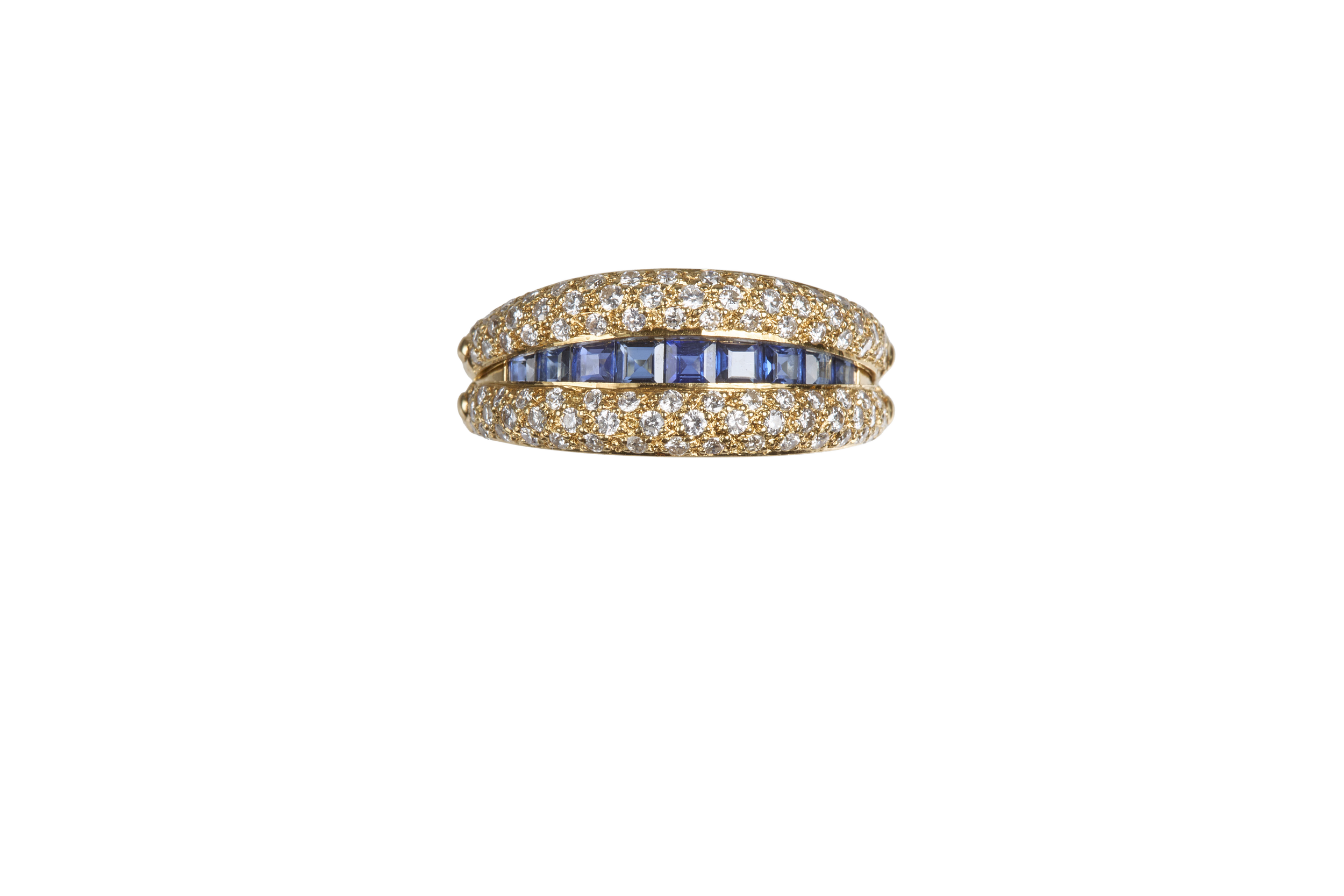 Double row Sapphire and Pave Diamond RingCenter0621.png