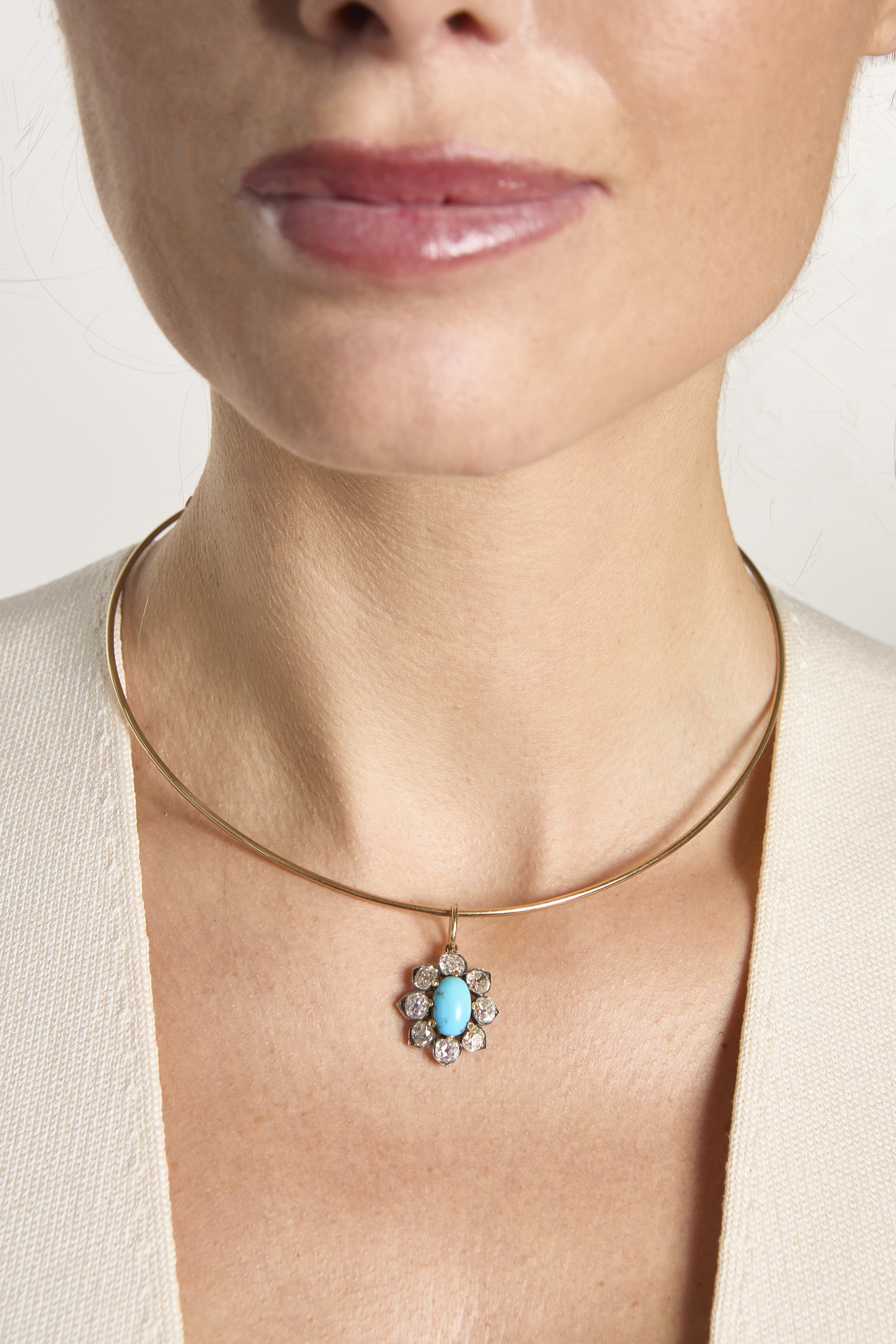 Turquoise and Diamond pendant  TurnerandTatler101425_0262.jpg