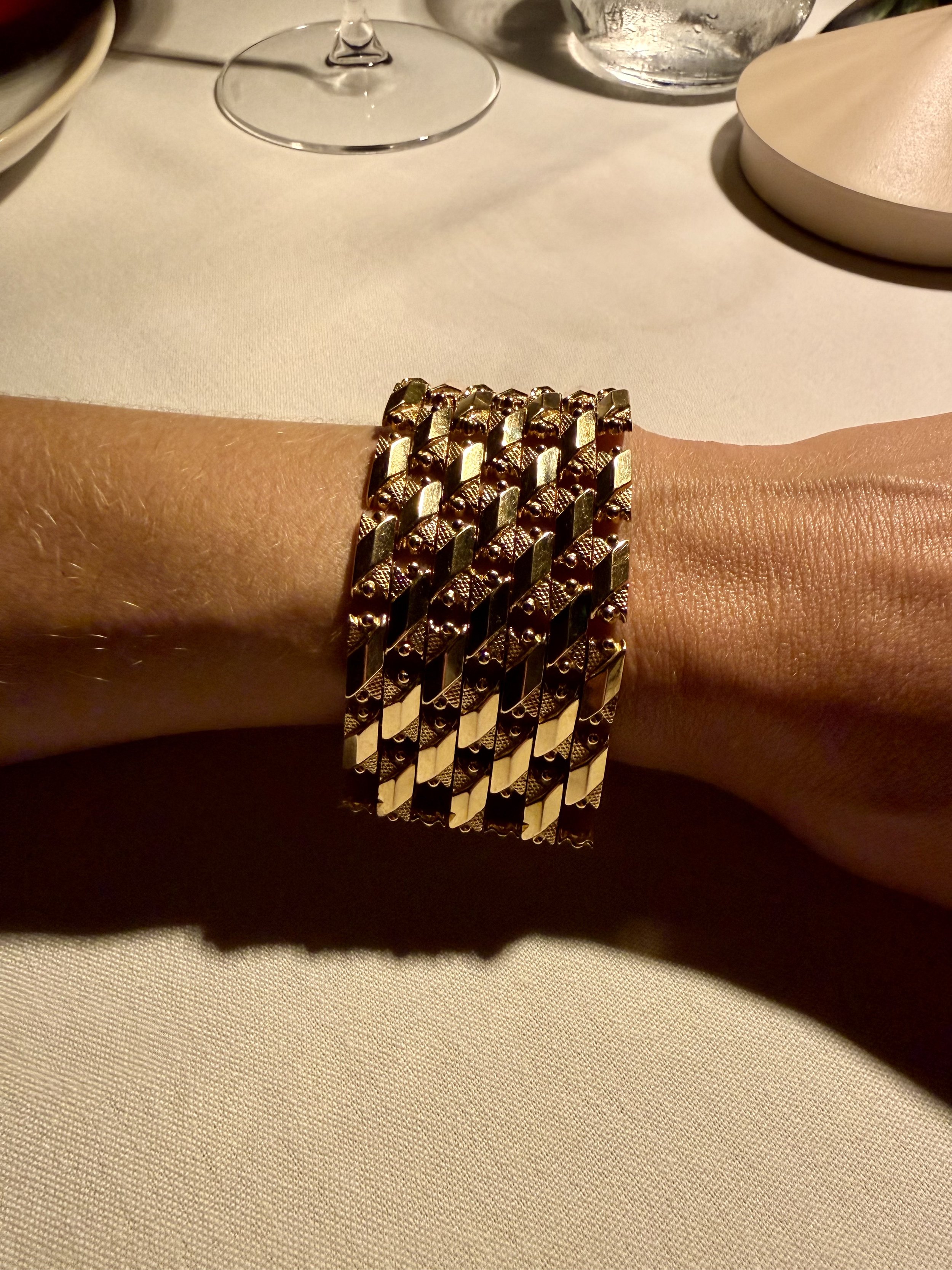 Fabulous 1940s 18KT Cuff Bracelet