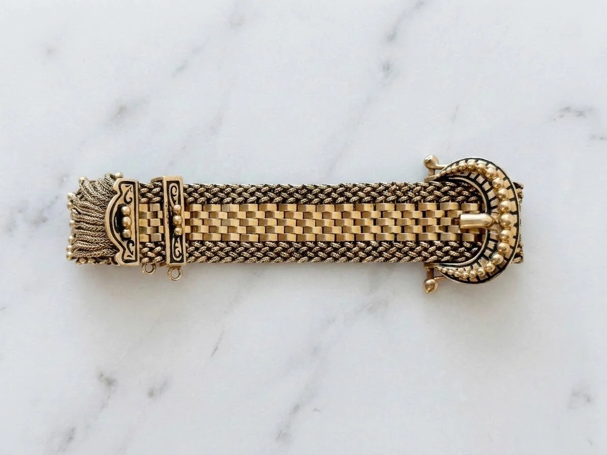 Turner & Tatler Antique Fox Tail Fringe Buckle Bracelet.jpg