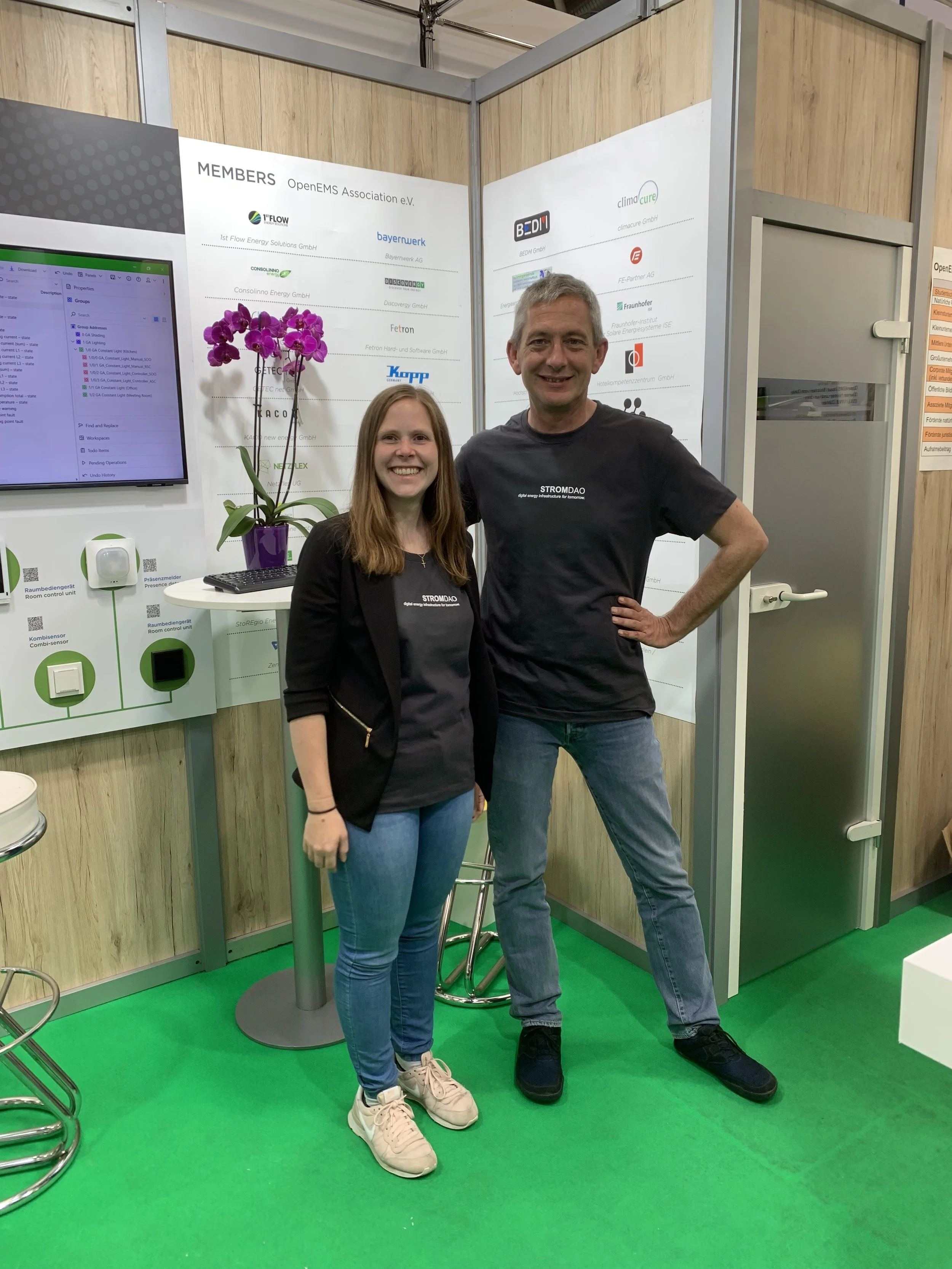 Intersolar: Tamara und Thorsten vor Ort