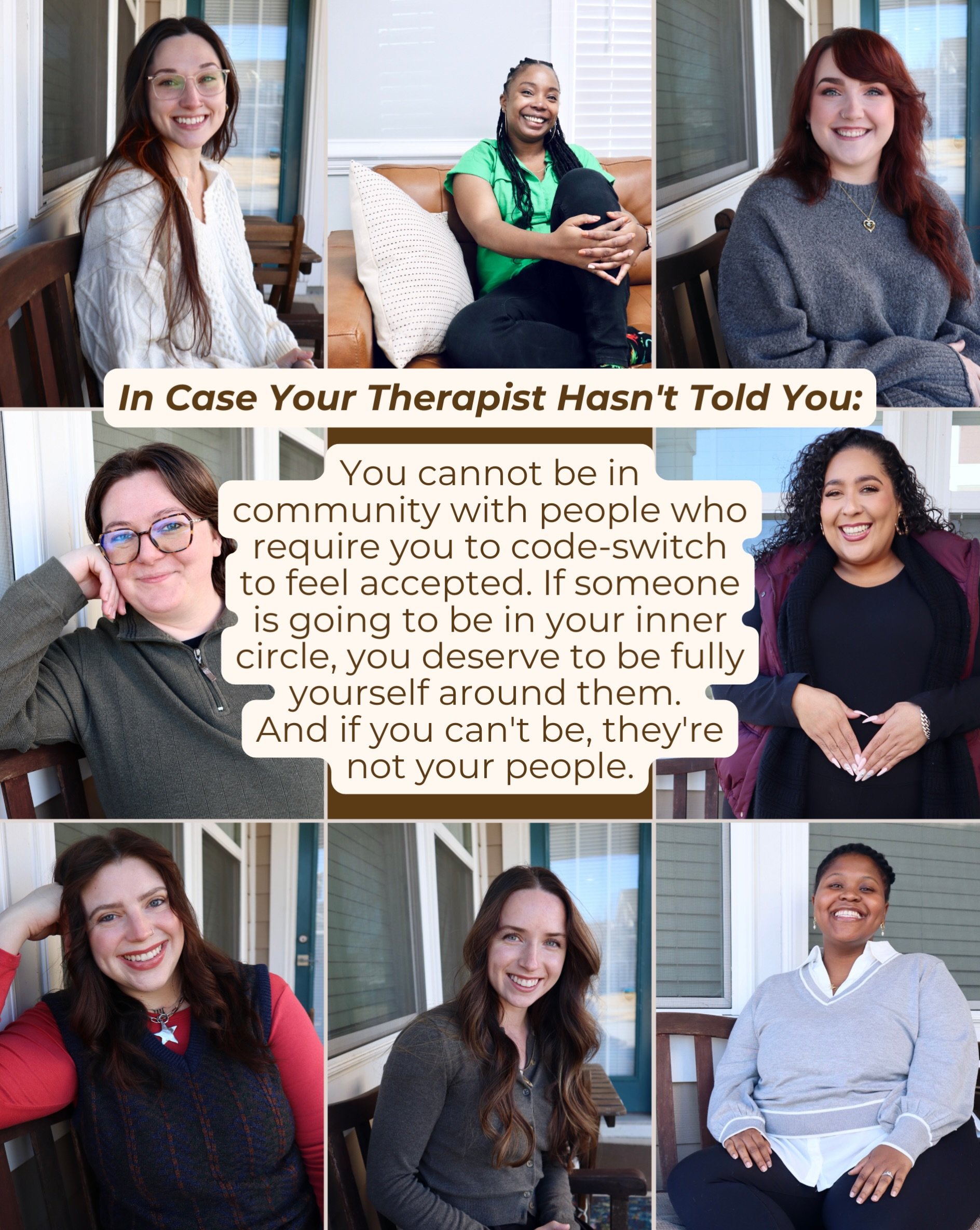 If being accepted requires you to shrink yourself, filter your words, or constantly consider which version of you is going to make other people the most comfortable, we have a problem.

Community should not come at the expense of authenticity.
And le
