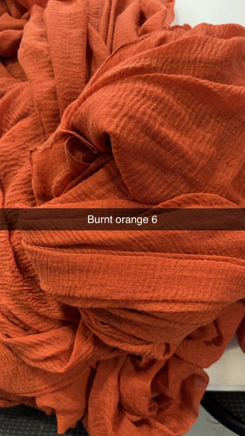 TD #3006 (6) Burnt Orange Cloth