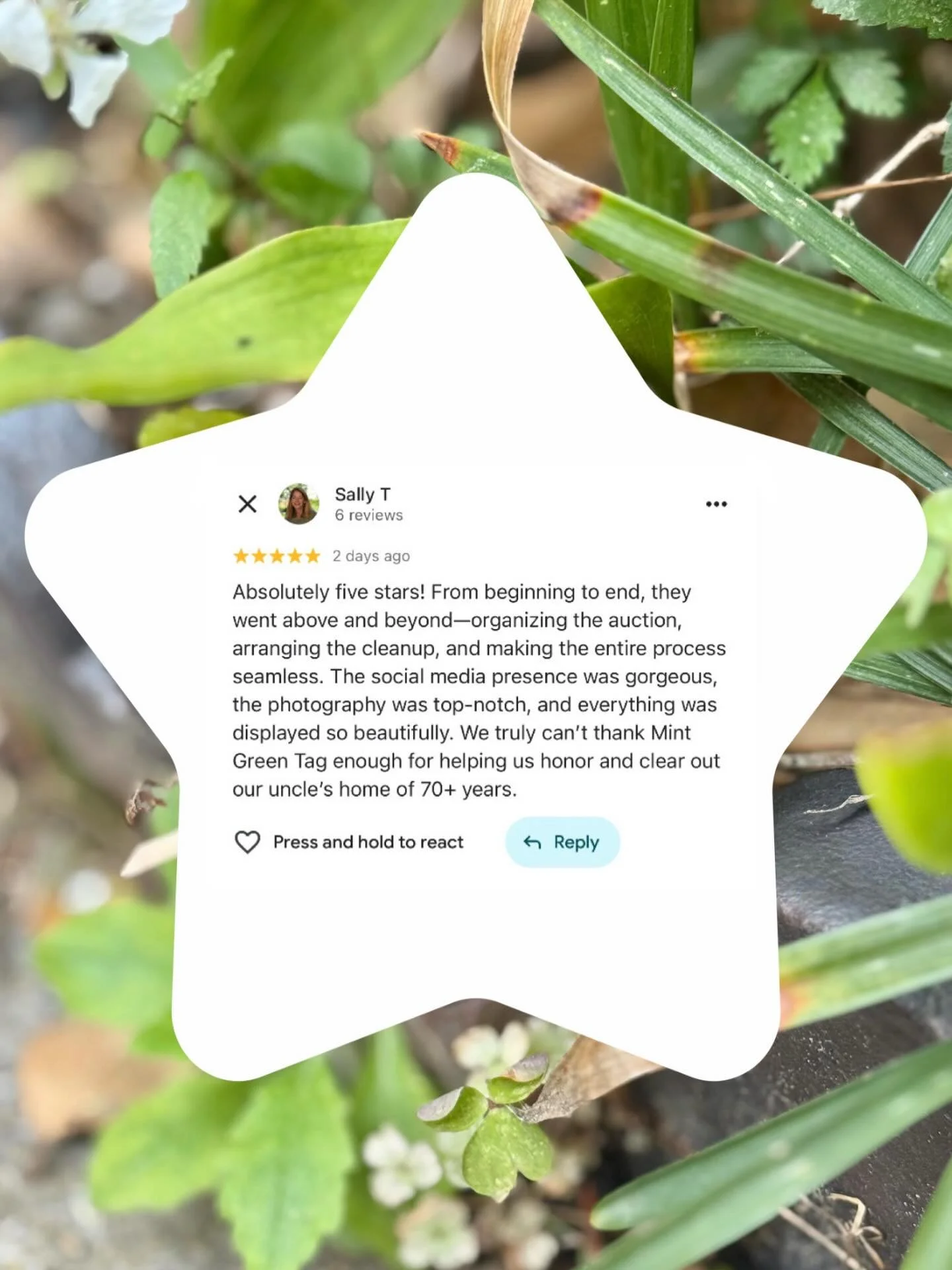 As a small, family owned business, reviews like this mean the world to us. Not only do they help our business grow but the joy they bring us makes all our hard work worth it!  Thank you to everyone - clients and shoppers alike- who take the time to l