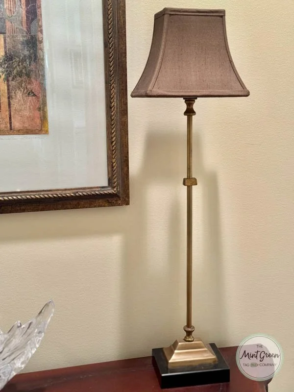 Pair Of Brass Buffet Lamps