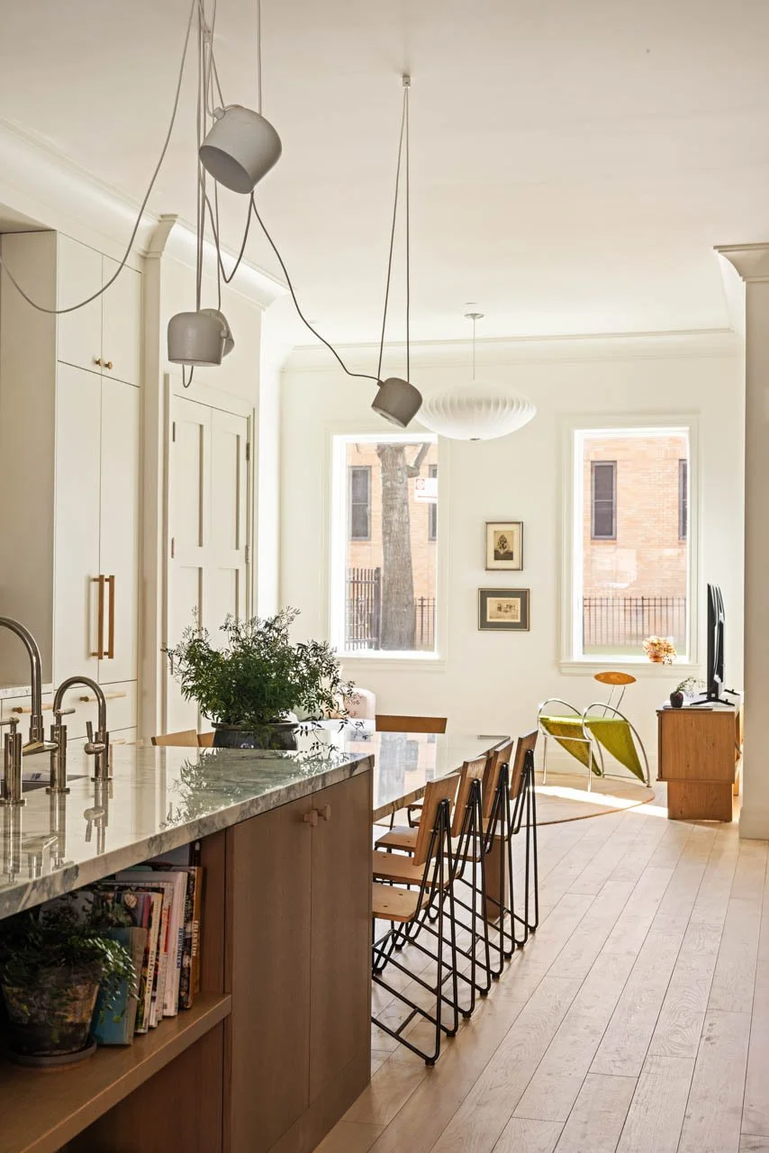 Eating area in a new kitchen
