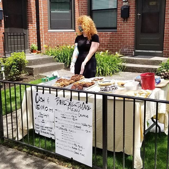 We can all contribute somehow.

Neighbor &amp; professional baker selling her baked goods in support of Black Lives Matter, Don't Shoot PDX and the Black Resilience Fund. 
#BlackLivesMatter 
#portlandtogether