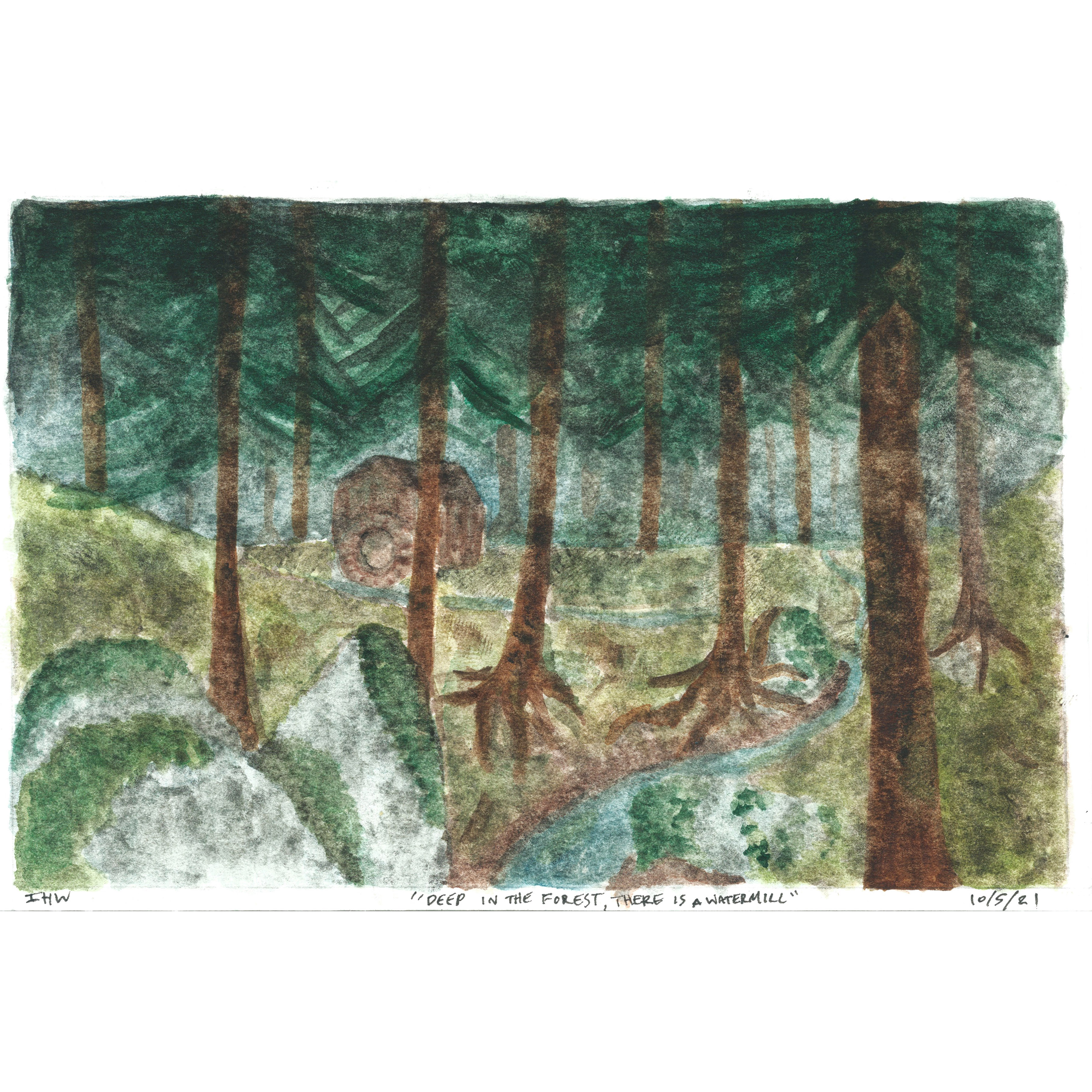 Deep in the forest, there is a watermill.png