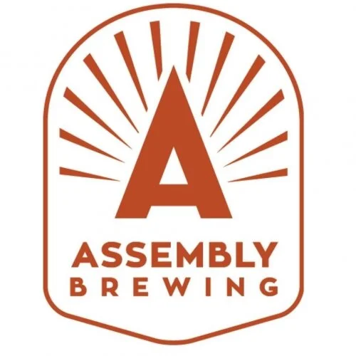 Assembly Brewing logo with a large "A" and radiating lines above the text.