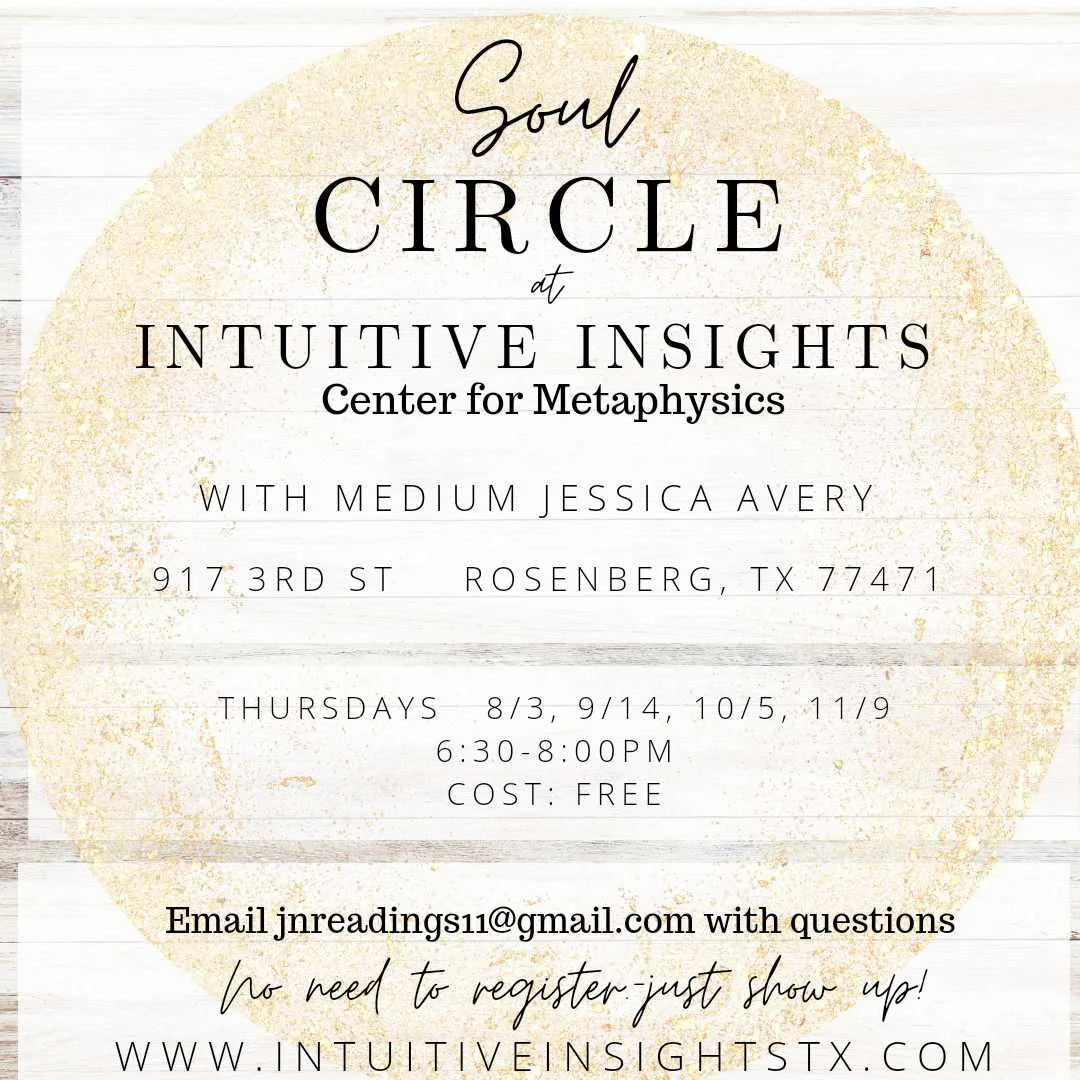 Soul Circle with Jessica at Intuitive Insights Center for Metaphysics