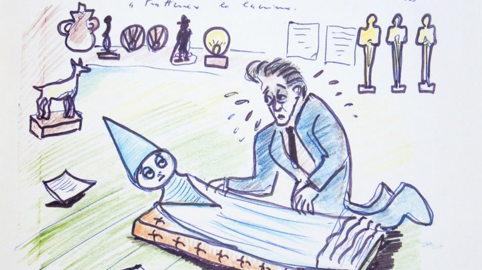 Dessin Fellini, Le livre de mes rêves. Rituels imaginaires par Sylvie Gendreau