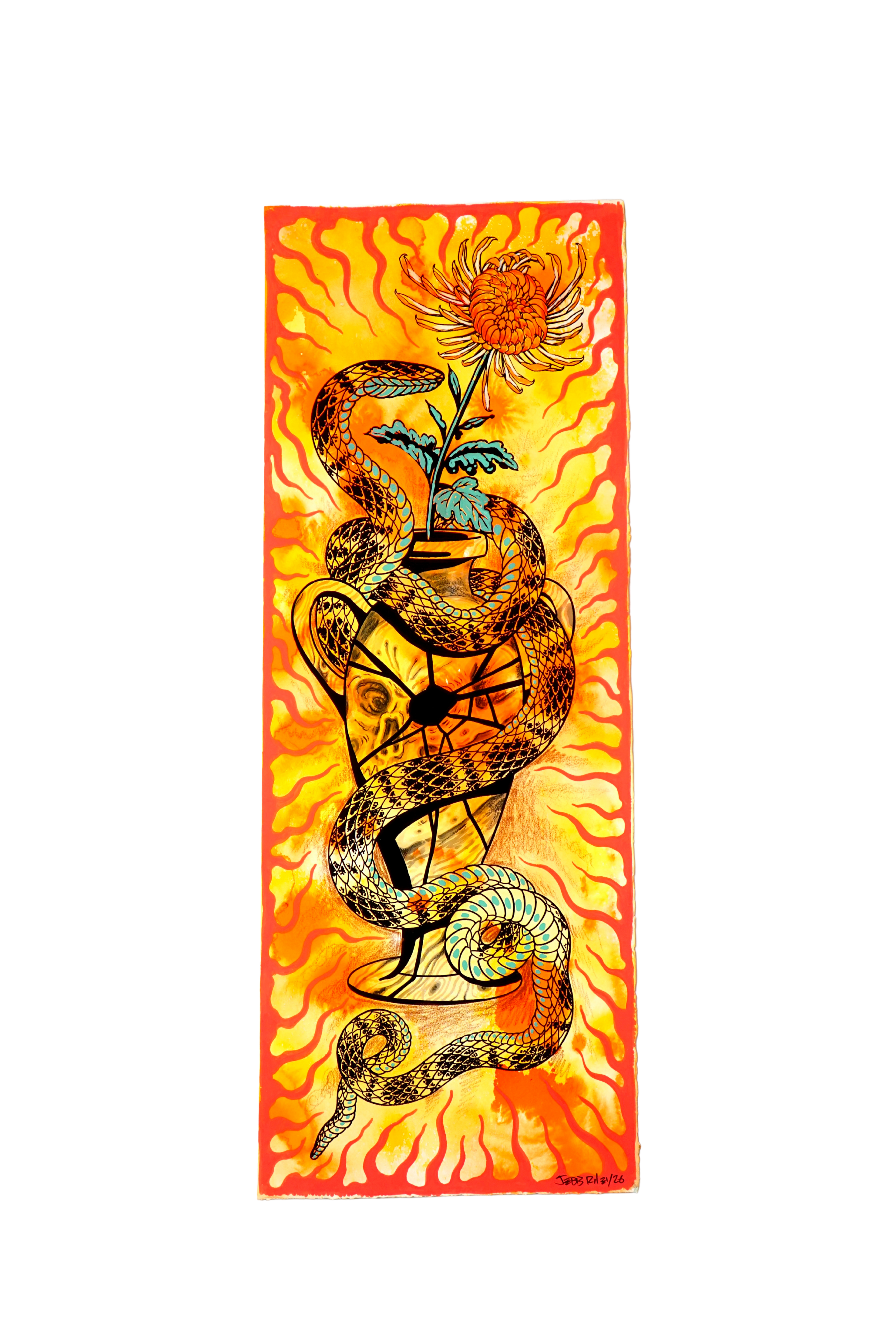 "Blind Orange Skull" - Jebb Riley
