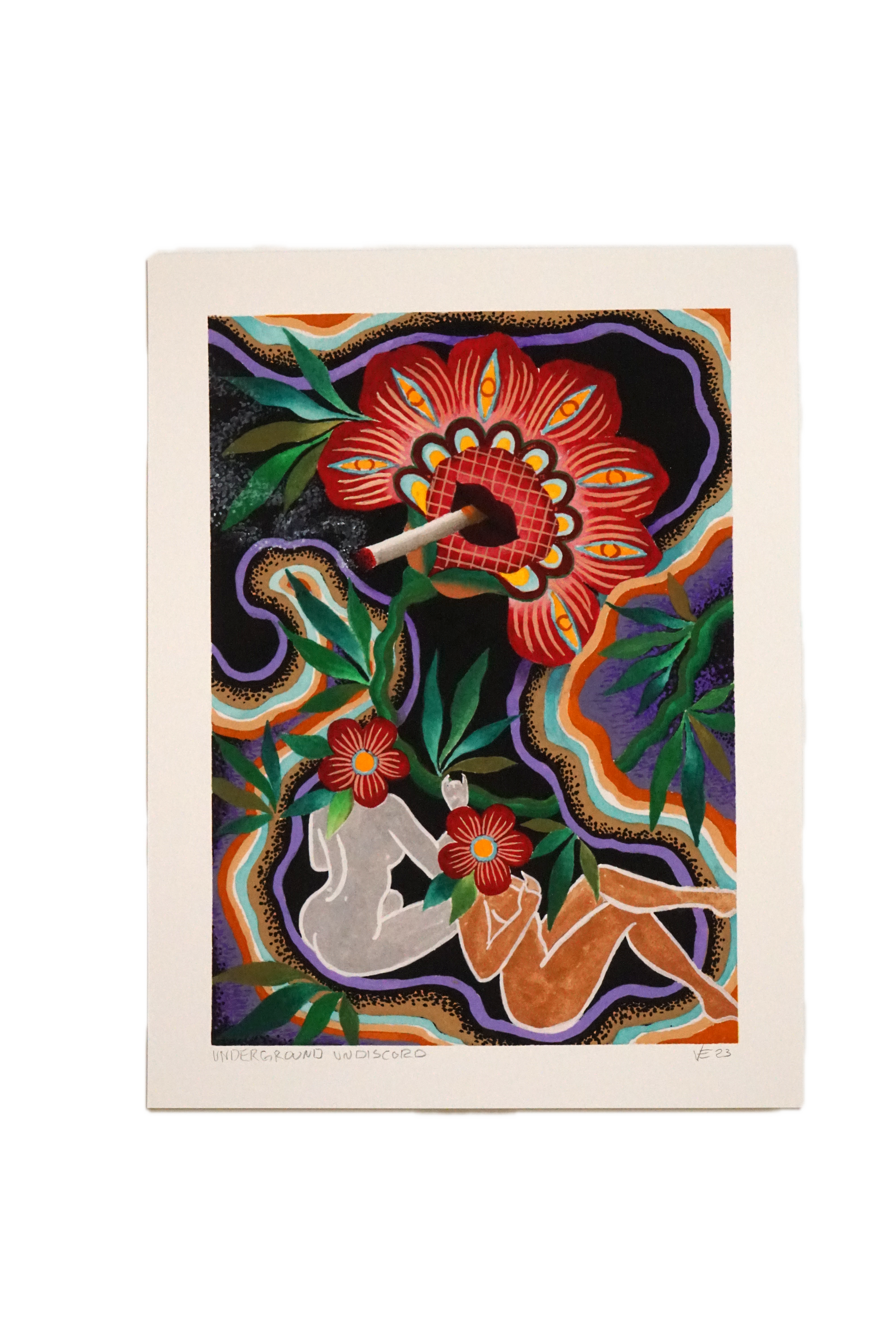 "Underground Discord" [Print] - Virginia Elwood