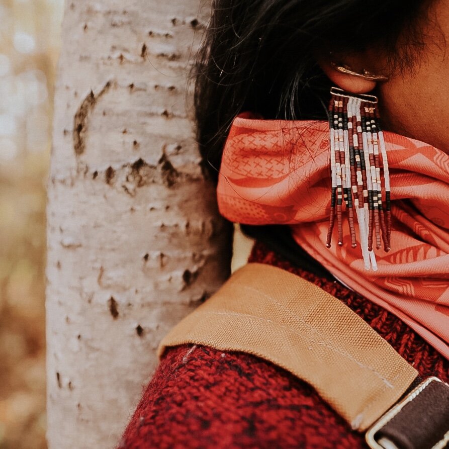 Sumac Quilted Antler Jacket (Dark Red) 