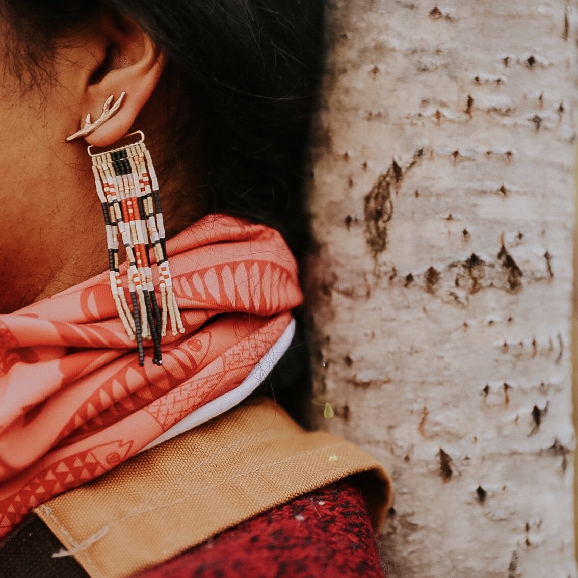 Birch Quilted Antler Jackets (Green + Orange)