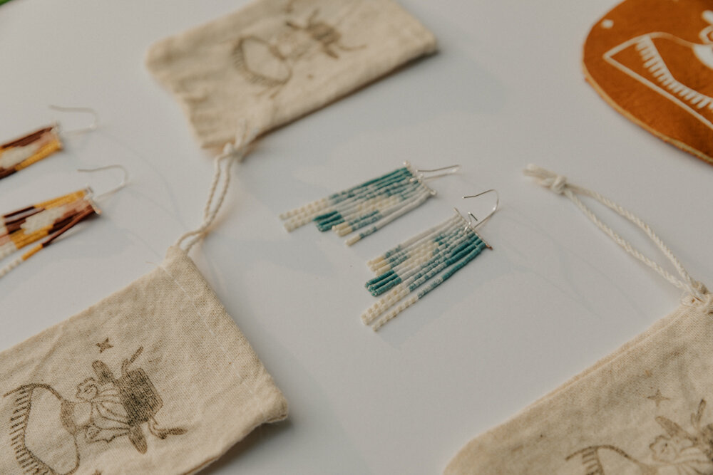 Abstract Danglers {Blue