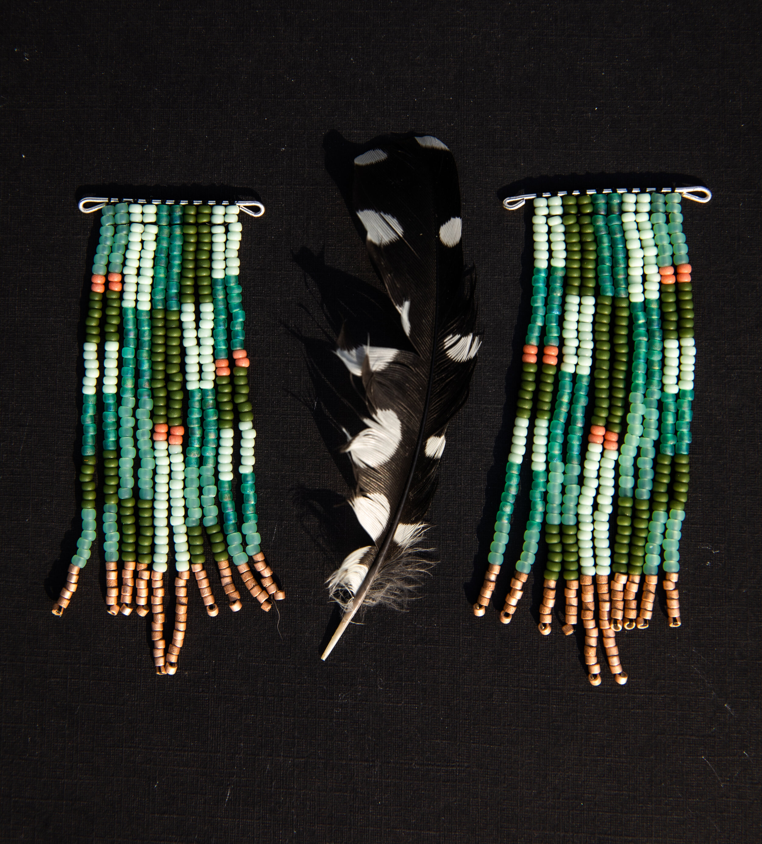 Green Copper: Scardetta Tapestry Danglers