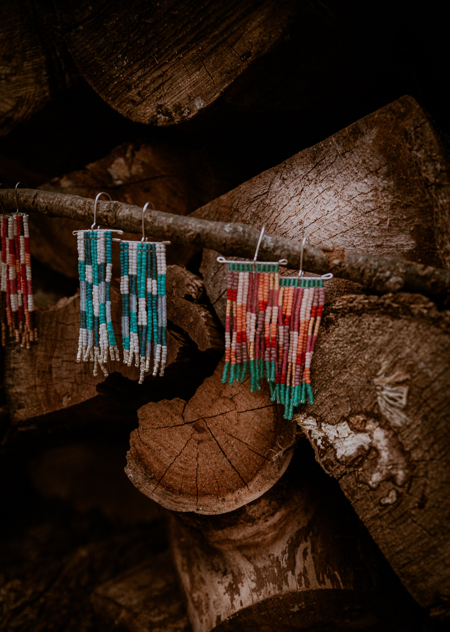 Warm Teale: Scardetta Tapestry Danglers