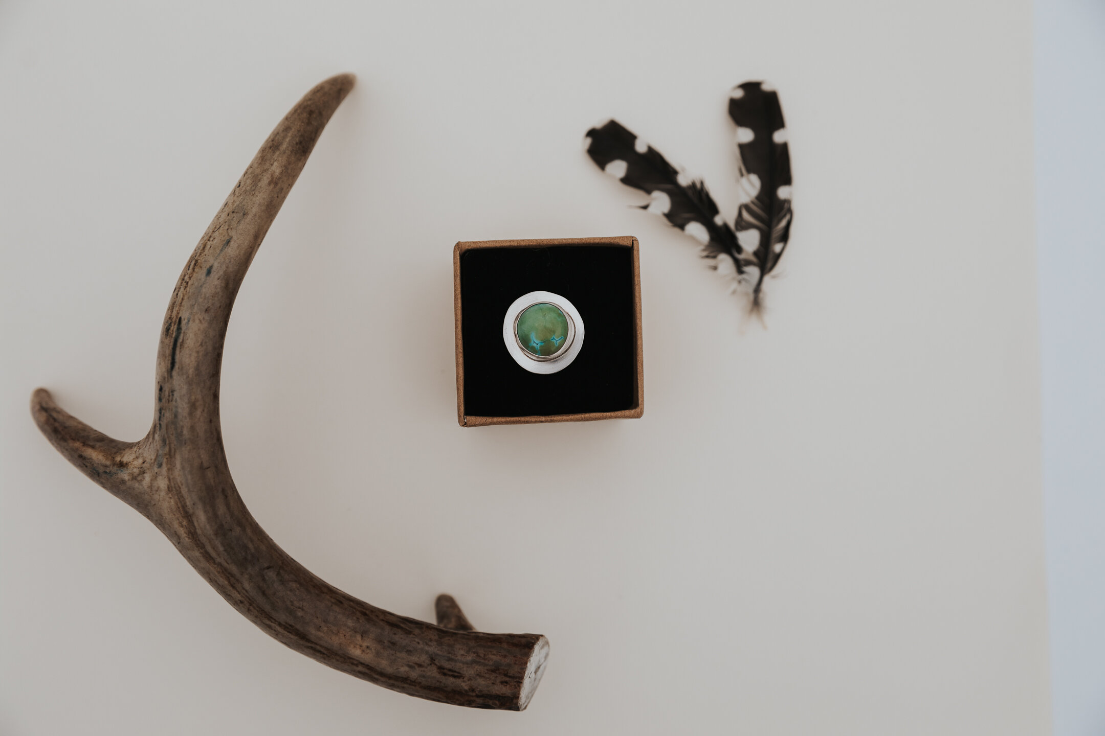 6.5 Small Green Shield Ring