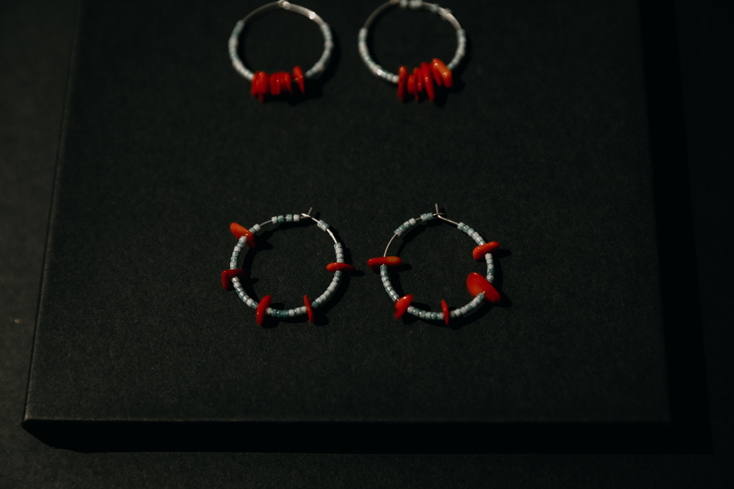 Speckled Toho Beads + Chipped Coral 3