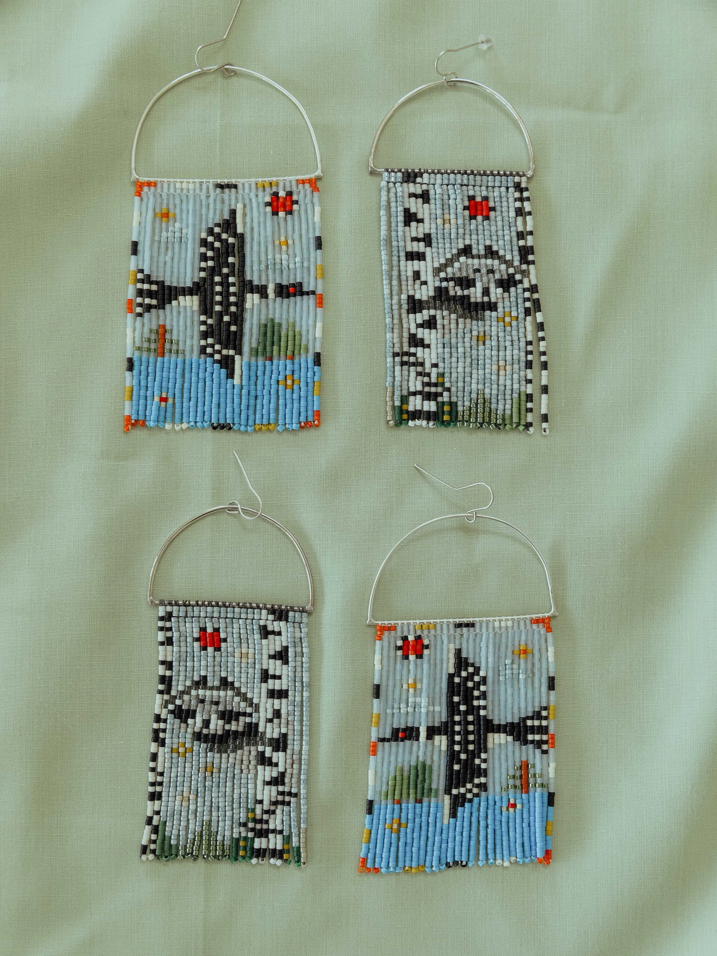 Loons &amp; Racoons 🦝 

Can you tell what slide 2 is?! 🫣👀

Been beading up some classics and some new takes on older pieces all in preparation for the biggest market I&rsquo;ve ever had the chance to be a part of!

This weekend I will be at Renega