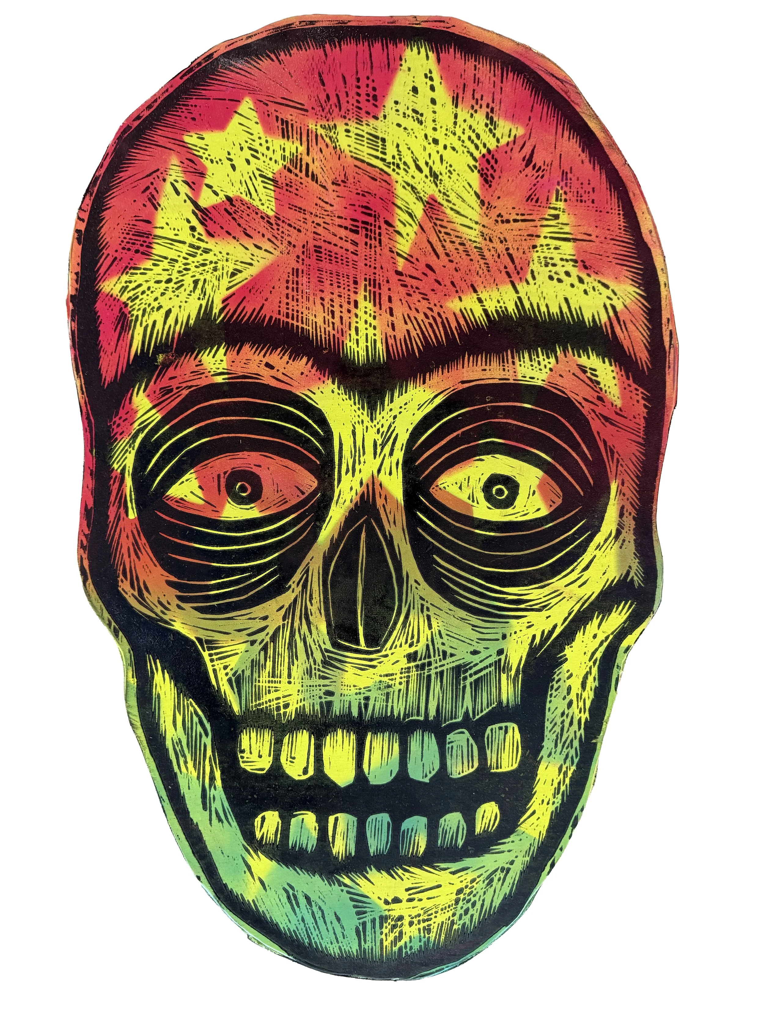 Radiant Skull Yellow Stars