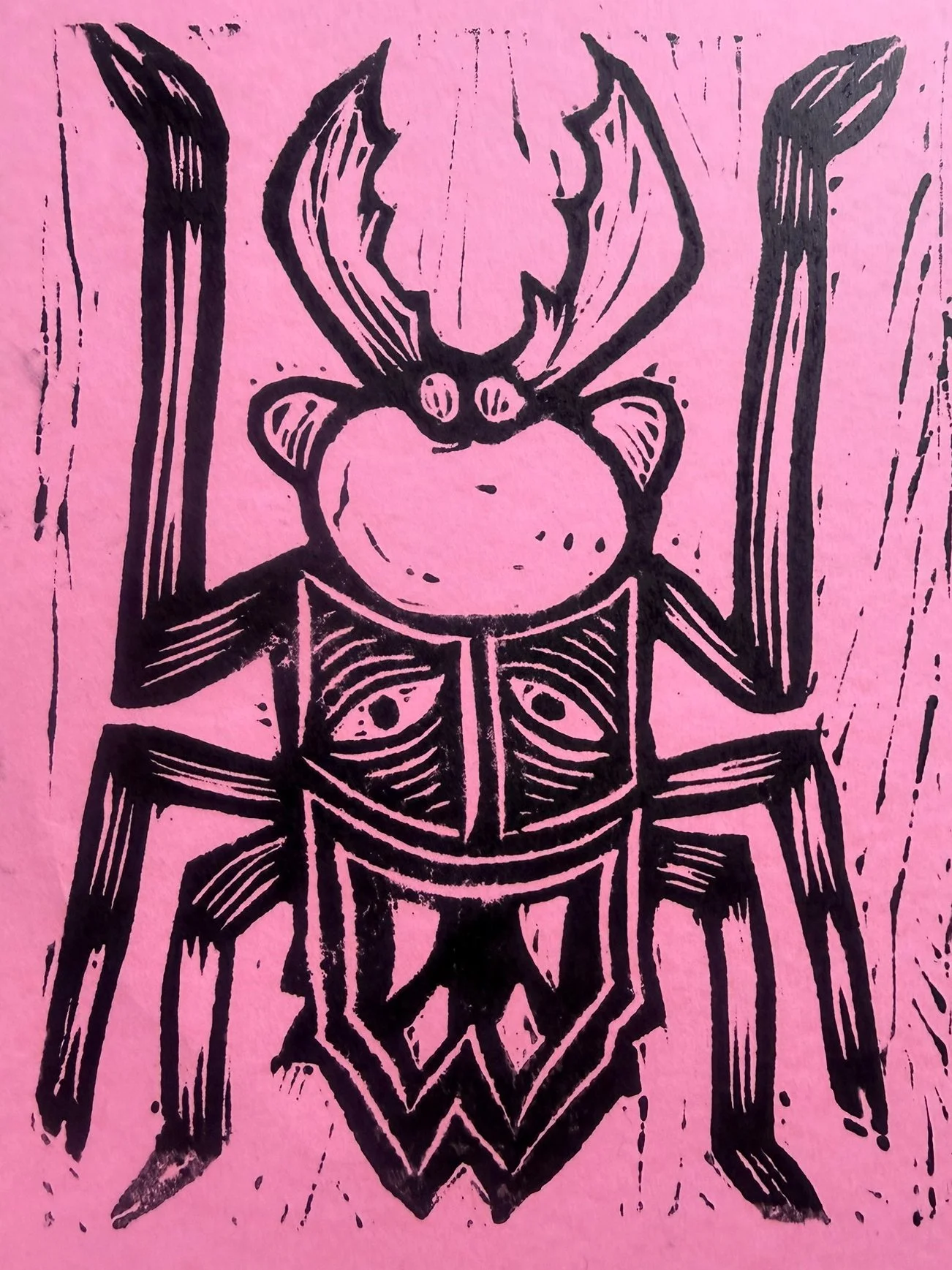 Linocut Beetle