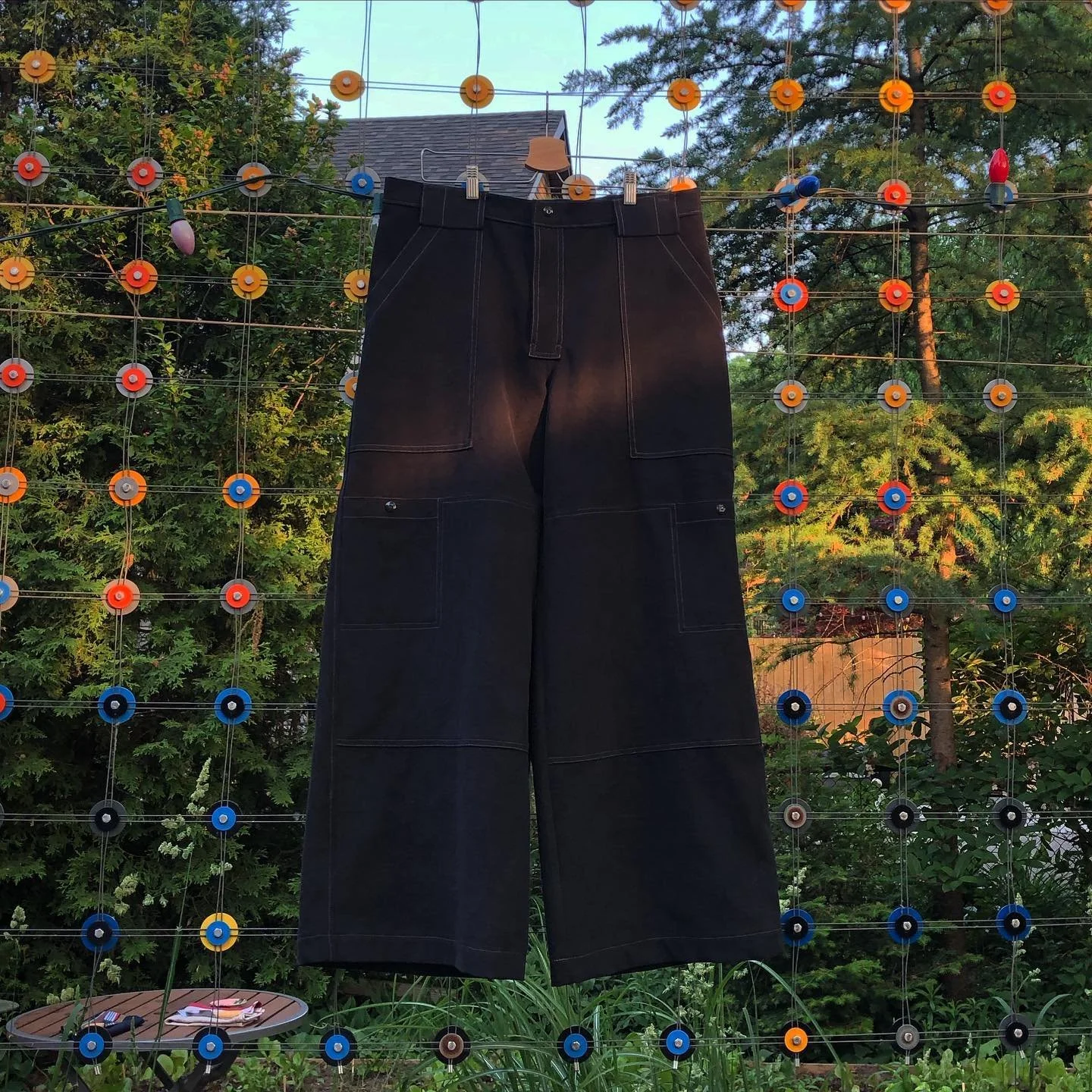 The last pair of Winona pants (for now) from the spring for @hallsofsarah The RU School of Fashion is keeping me busy :)
