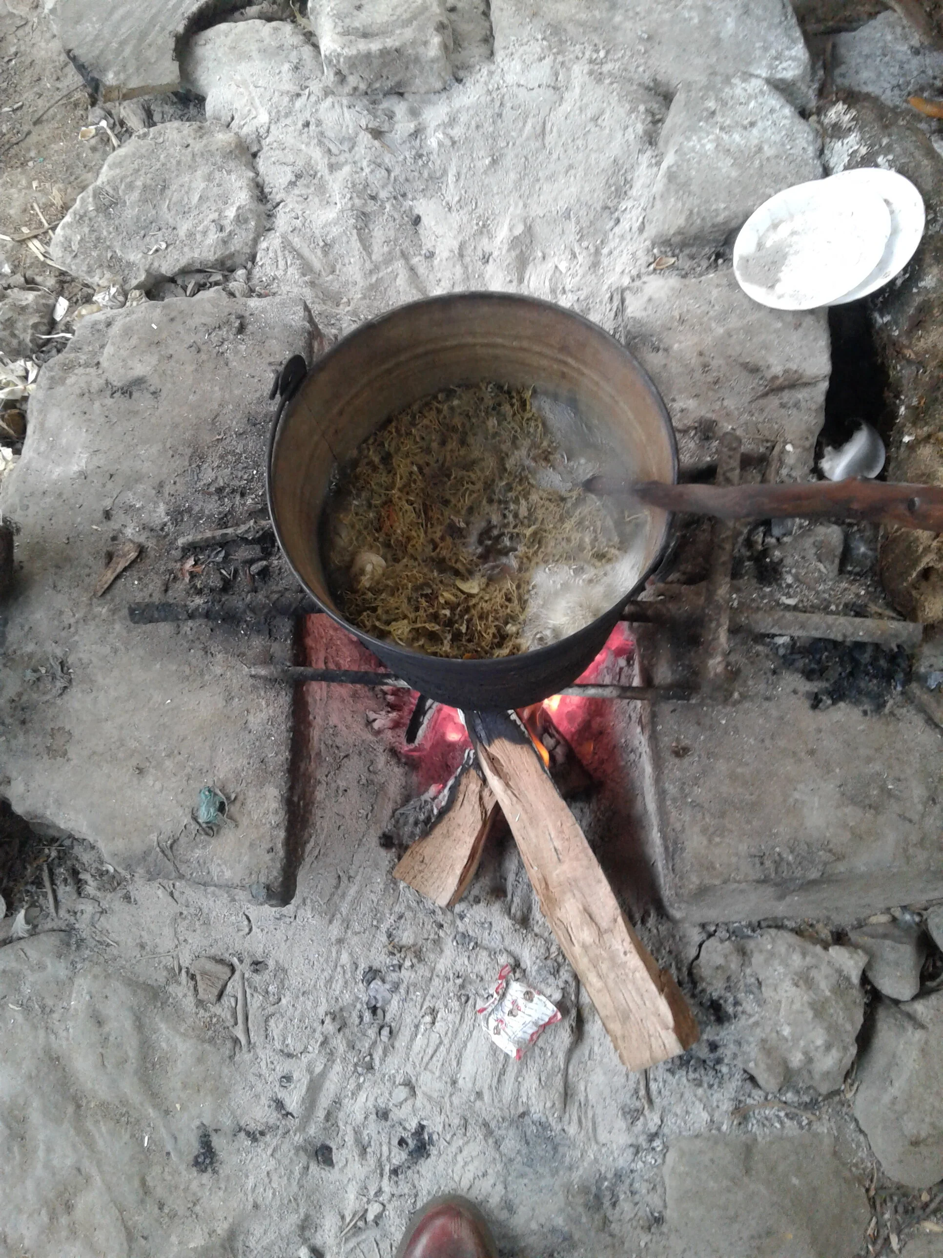 Prepping the Natural Dye bath