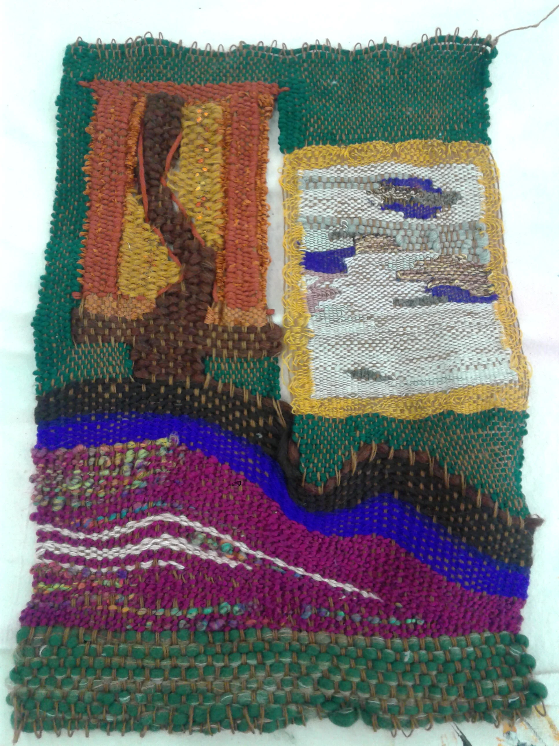 La Cortina, El Espejo Y La Montaña/ The Curtain, The Mirror and The Mountain, 2017-
Assorted threads and yarns