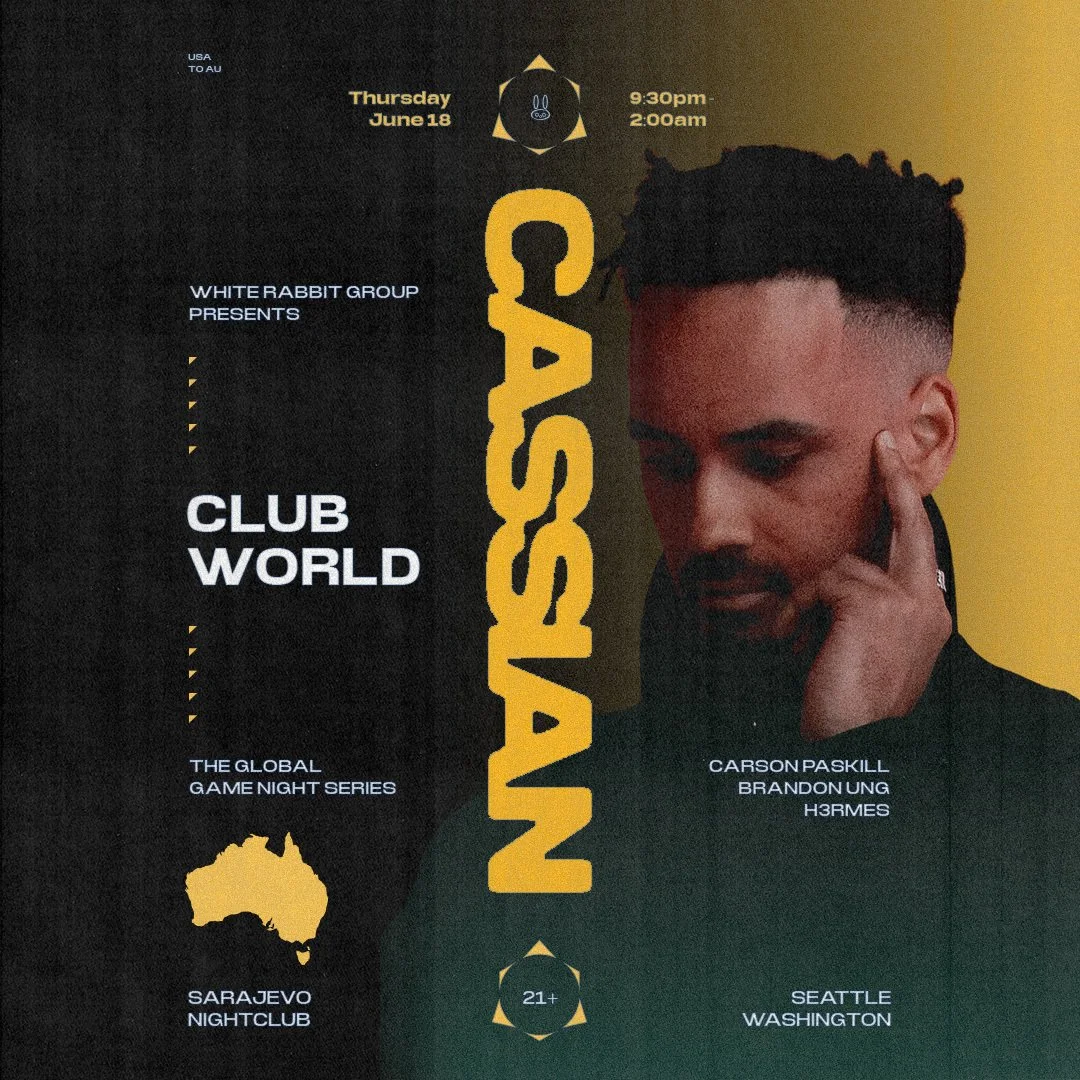 SEATTLE | JUNE 18TH | CASSIAN | SARAJEVO  | 21+