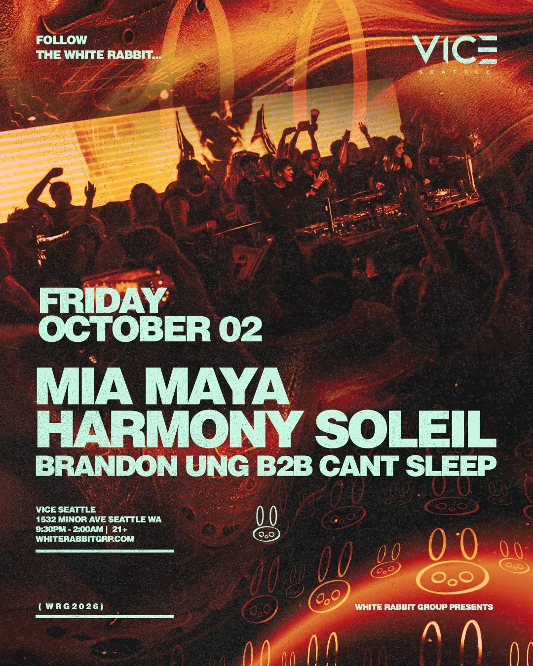 SEATTLE | OCT 2 | WRG FRIDAY NIGHT | VICE  | 21+