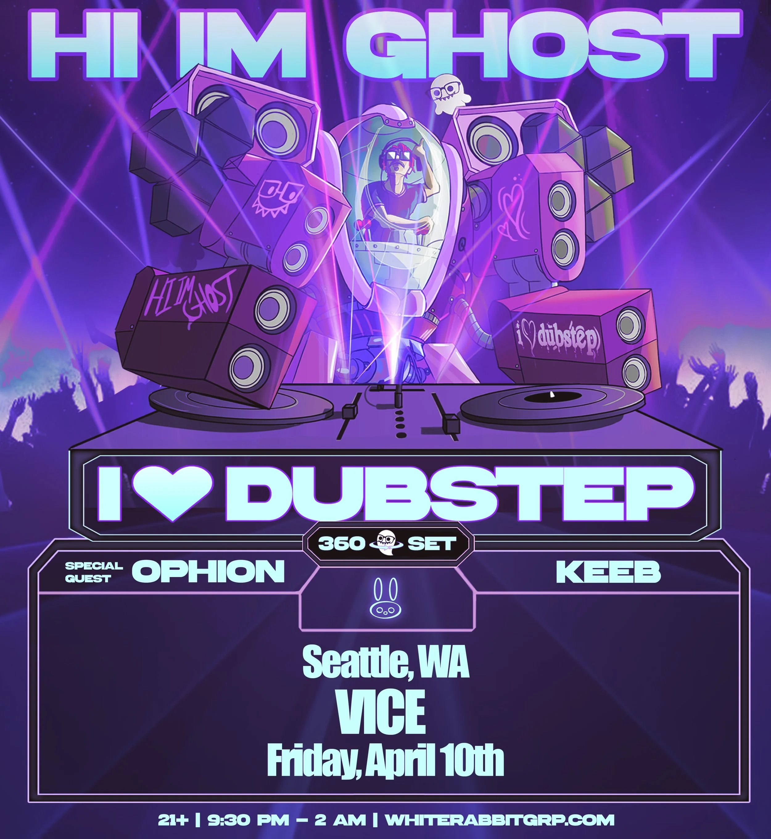 SEATTLE | APRIL 10TH | HI IM GHOST | VICE  | 21+