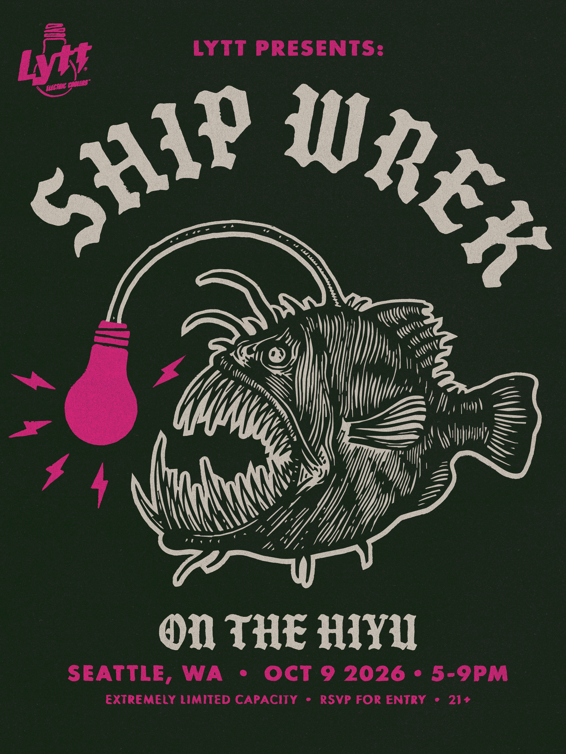 SEATTLE | OCT 9 | SHIP WREK | ON THE HIYU  | 21+