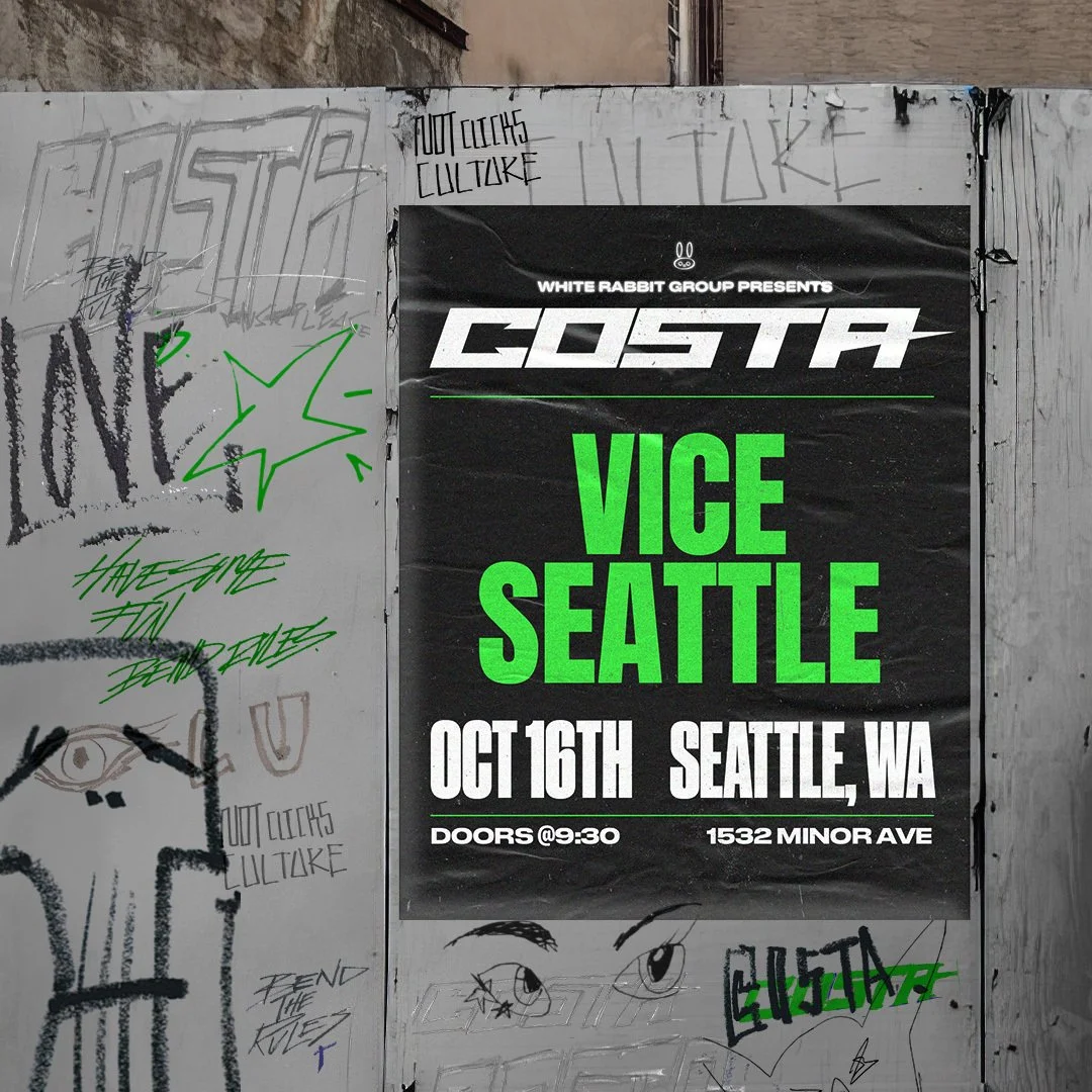 SEATTLE | OCT 10 | COSTA| VICE  | 21+