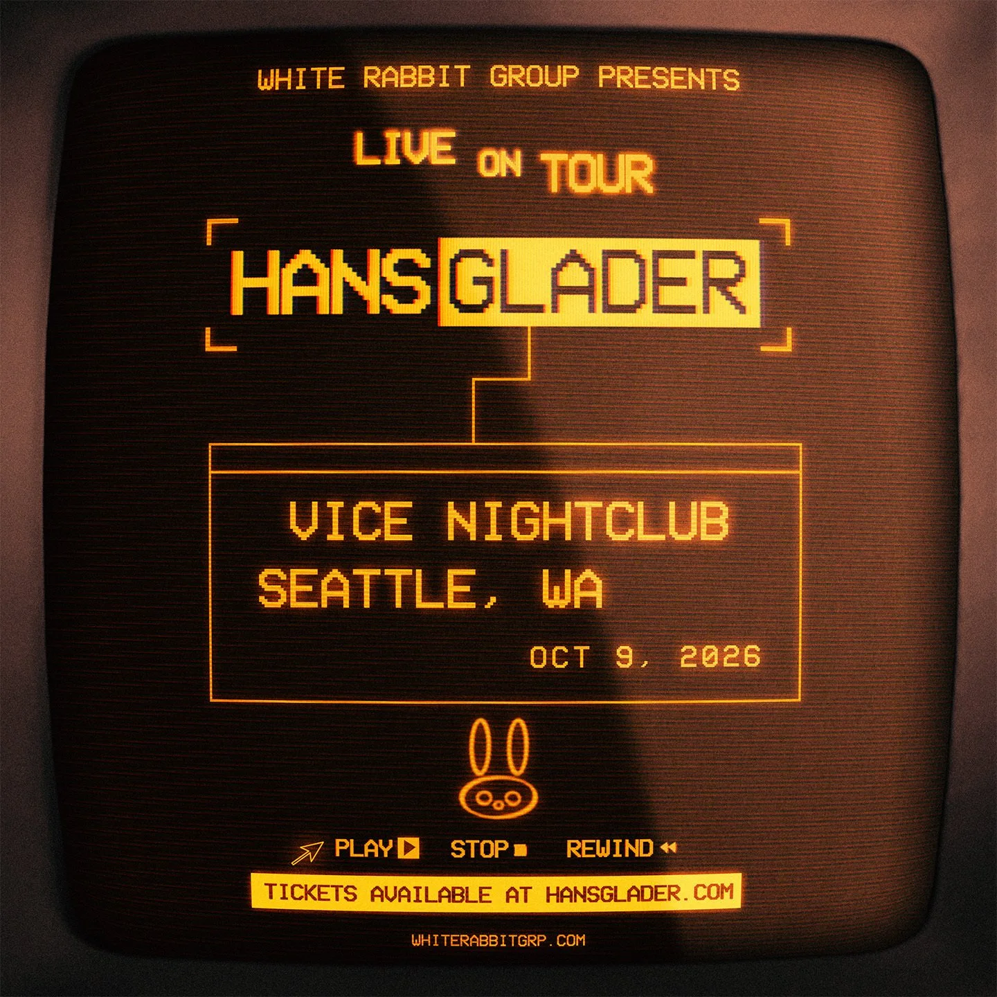 SEATTLE | OCT 9 | HANS GLADER | VICE  | 21+
