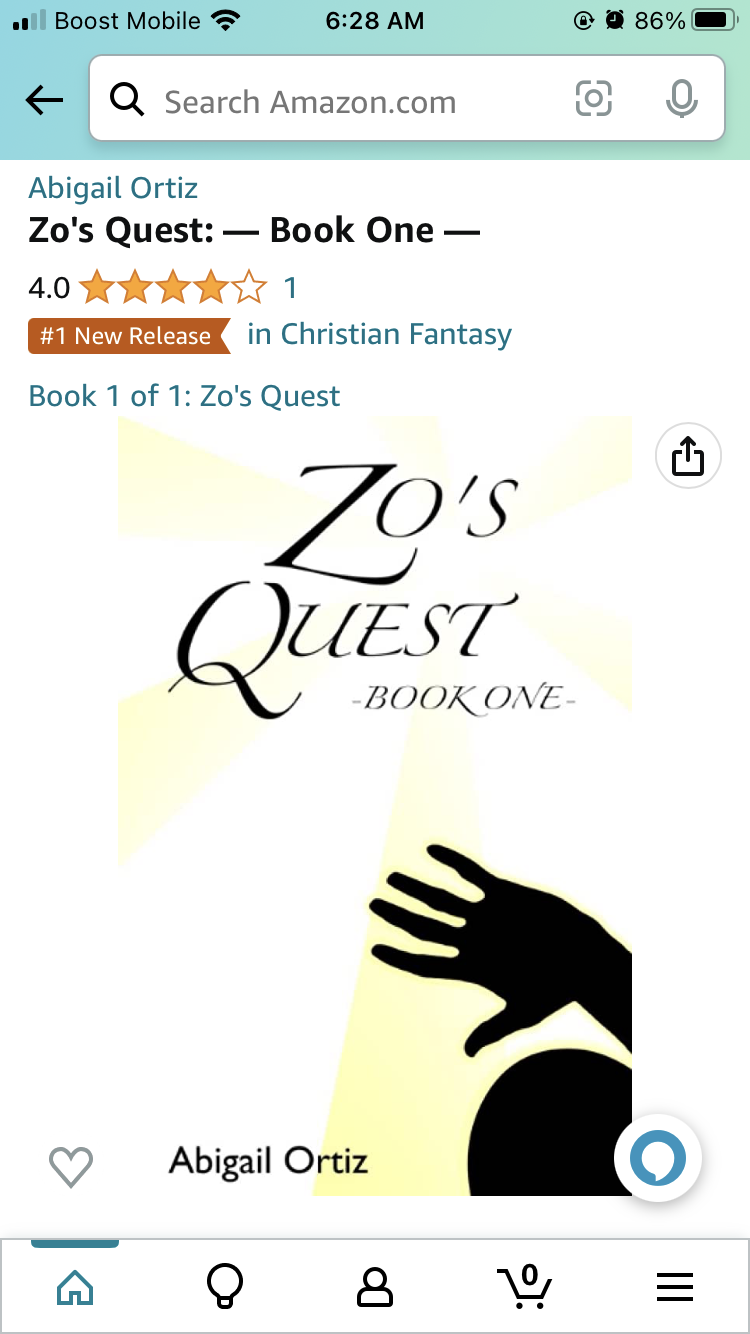 Zo's Quest —Book One— #1 New Release