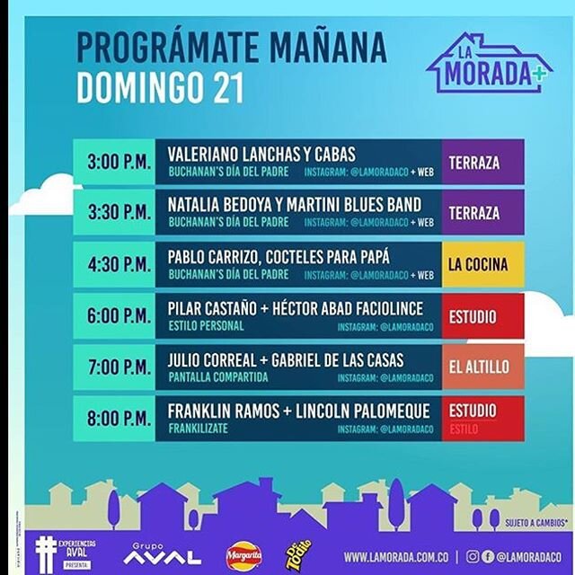 Hoy a las 3 pm en directo en Instagram por @lamoradaco concierto de Valeriano Lanchas @valeriano_lanchas y @cabasmusica Andr&eacute;s Cabas! #diadelpadre #valerianolanchas #andr&eacute;scabas