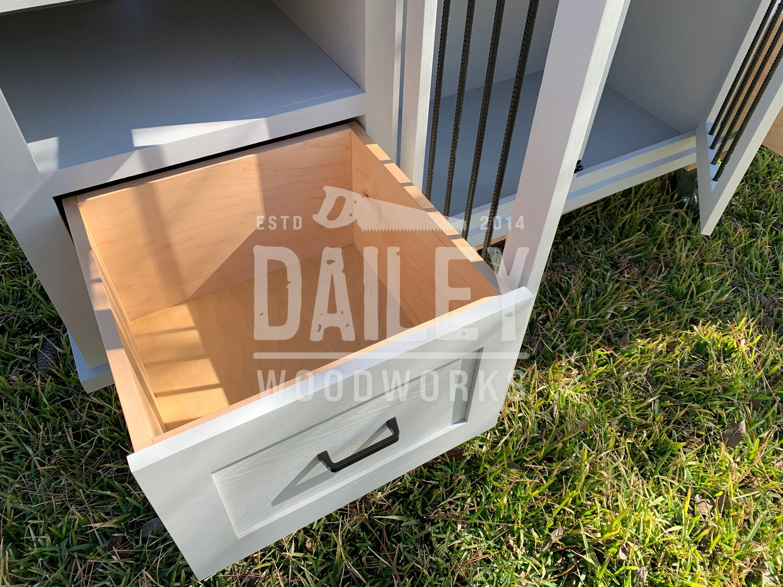 White Oak Dog Kennel Entertainment Center — Dailey Woodworks