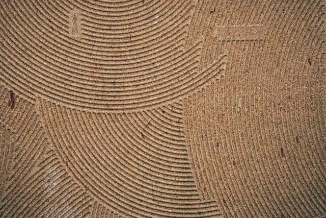 concentric circles in clay