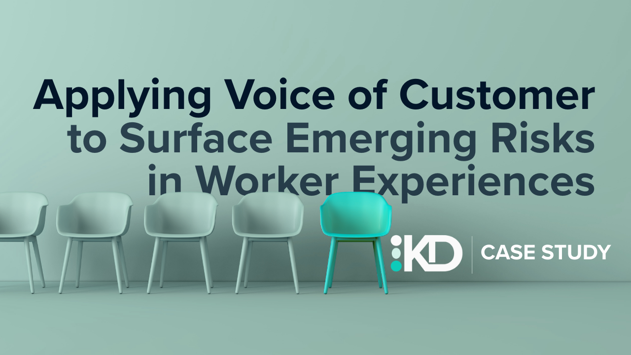 Applying Voice of Customer to Surface Emerging Risks in Worker Experiences