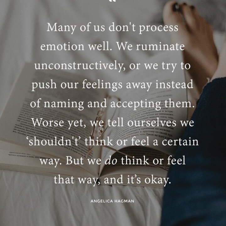 Just some food for thought ...

How often do you find yourself stuck in your own thoughts or consider yourself an overthinker. 

Then you condemn yourself for having those ruminating thoughts and the cycle begins. 

Accept your emotions, allow yourse