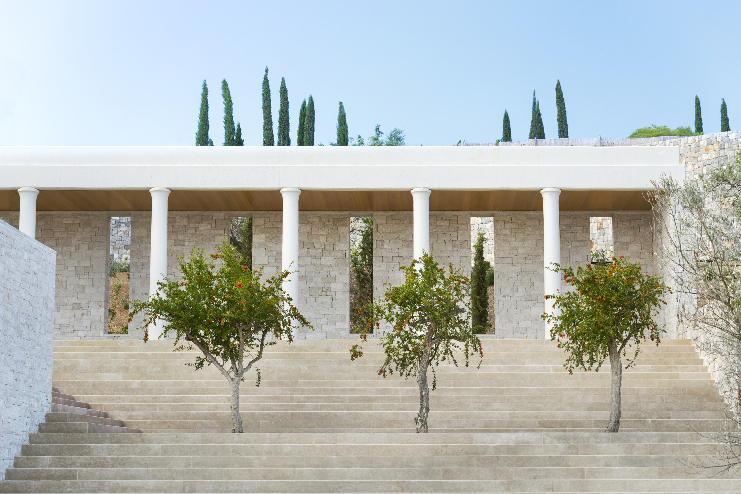 Amanzoe, Greece - Accommodation, Villas, Five bedroom villa, Architecture, Stairs_High Res_6795.jpg