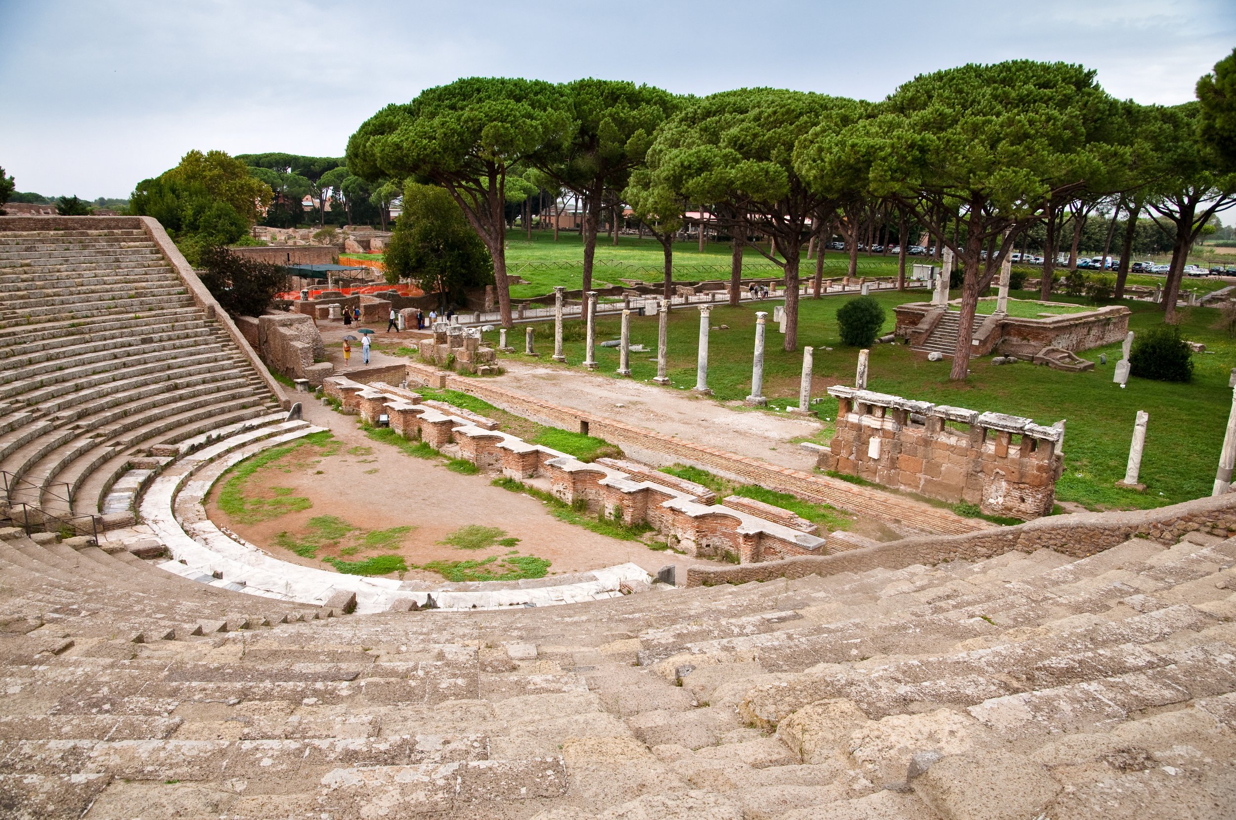 D-Italy-Rome-Ampitheatre Steps and Mausoleum in Ostia Antica.jpeg