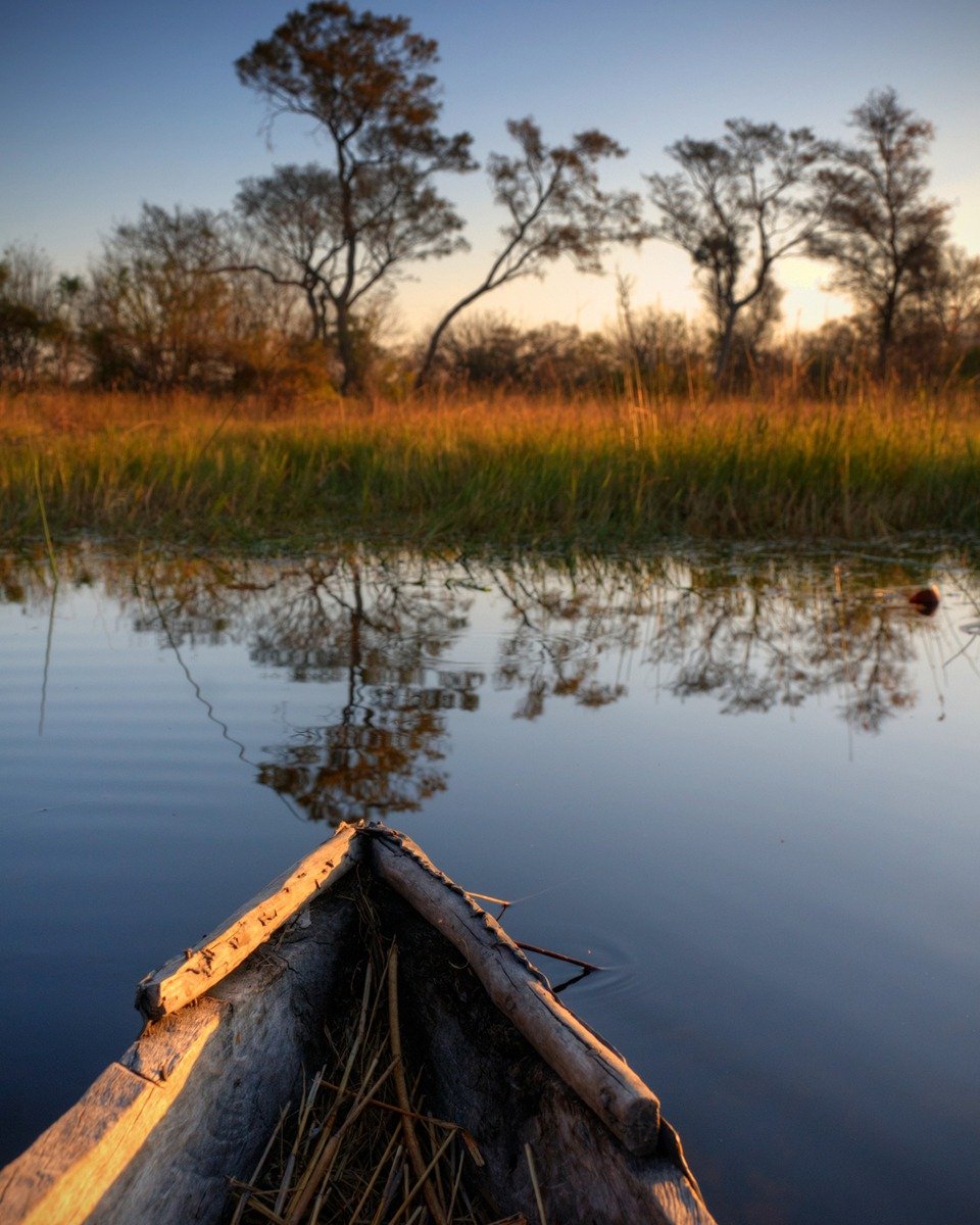 Every year between March and June, the summer rainwaters finally make their way down from Angola to swell Botswana's rivers and overflow into the plains, and the Okavango Delta transforms into a breathtaking mosaic of waterways, islands, and floodpla