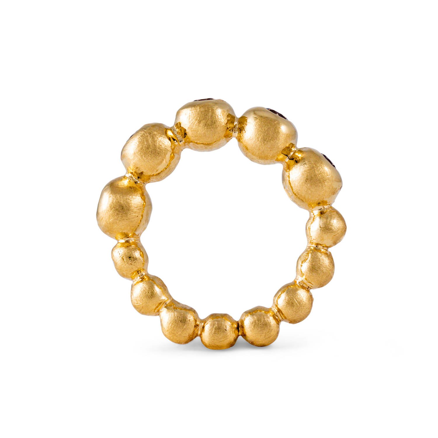 wobble ring with champagne diamonds