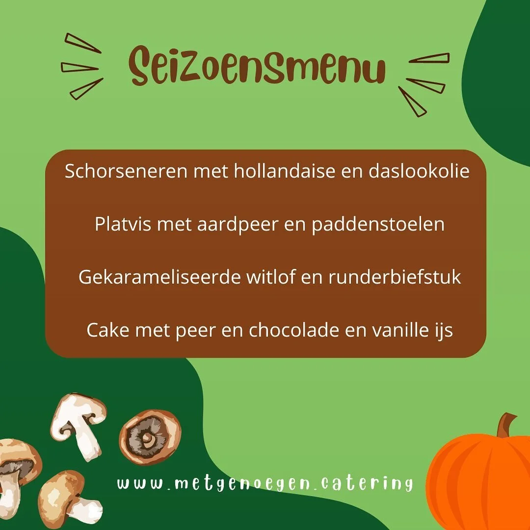 Nieuw winter menu ☃️

Omdat wij met lokale producten werken is het altijd een uitdaging om in de winter met een veelzijdig menu te komen maar wij krijgen hier wel zin. 

Jij ook? Kijk dan eens naar de mogelijkheden voor een diner of kookworkshop 👨🏻