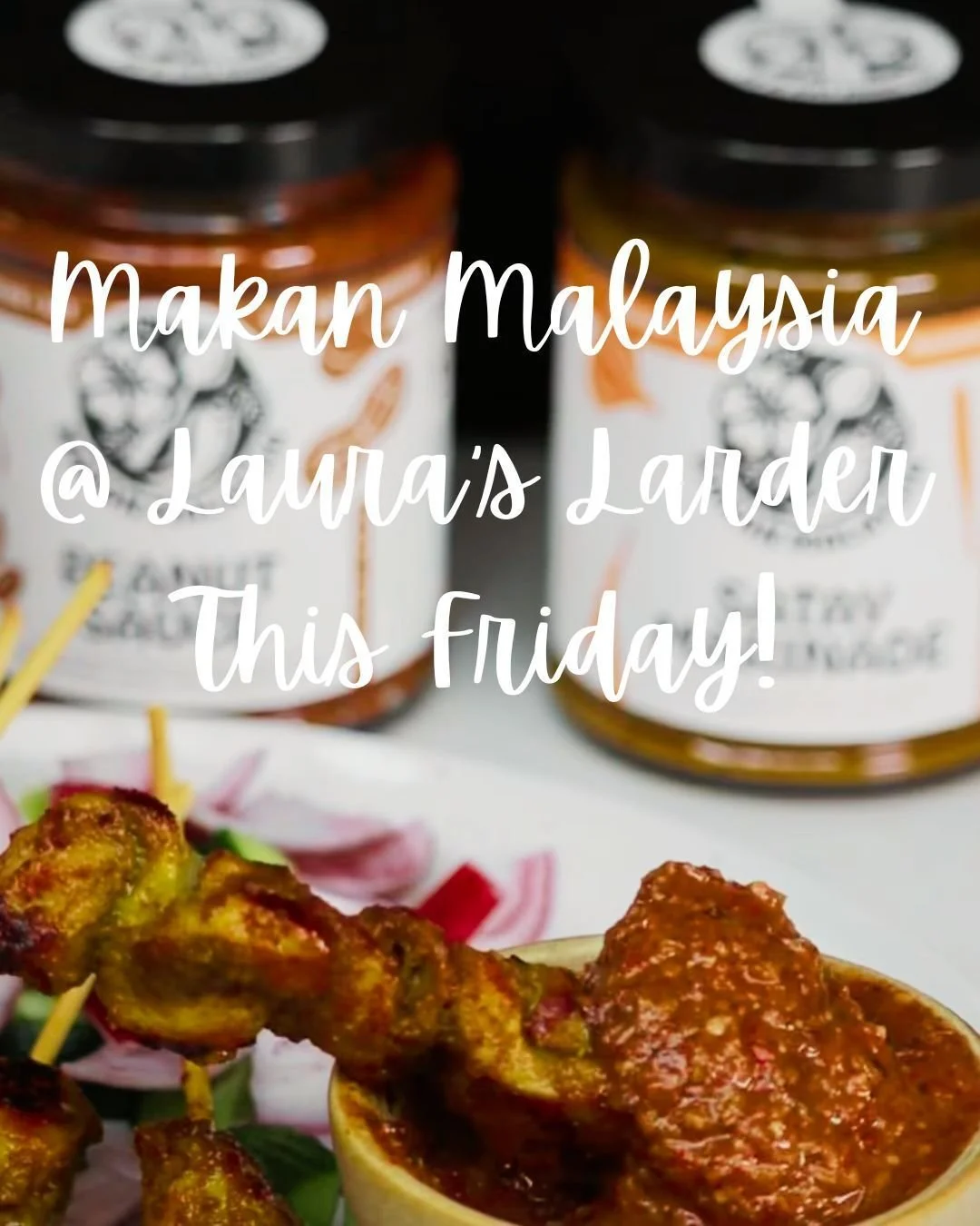 We're VERY excited about Makan Malaysia and their supperclub at Laura's Larder this Friday! And (you lucky lucky people), due to a cancellation we have some tickets available, you can book them directly with us here or via Eventbrite (Link in bio).

